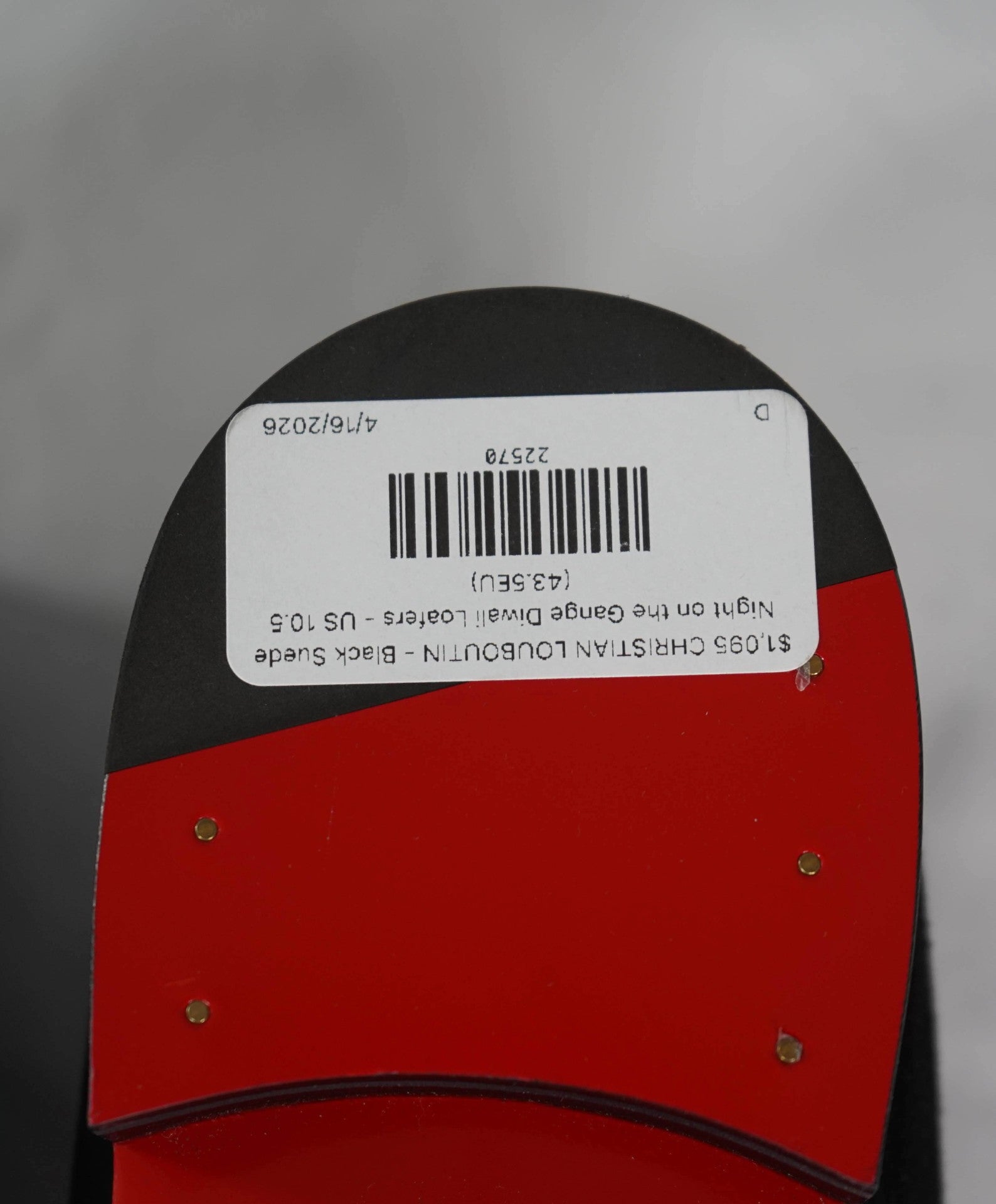 $1,195 LOUBOUTIN - Black "Night on the Gange Diwali" Loafers - US 10.5 (43.5EU)