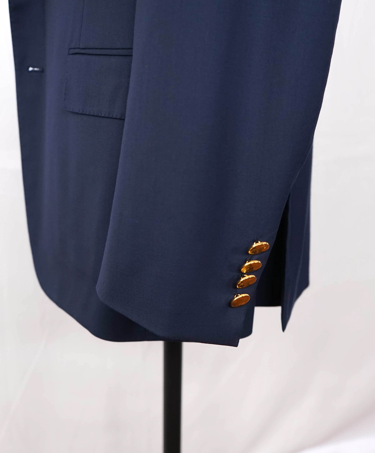 $2,495 RALPH LAUREN PURPLE LABEL - "GREGORY" Navy SERGE Blazer - 42R