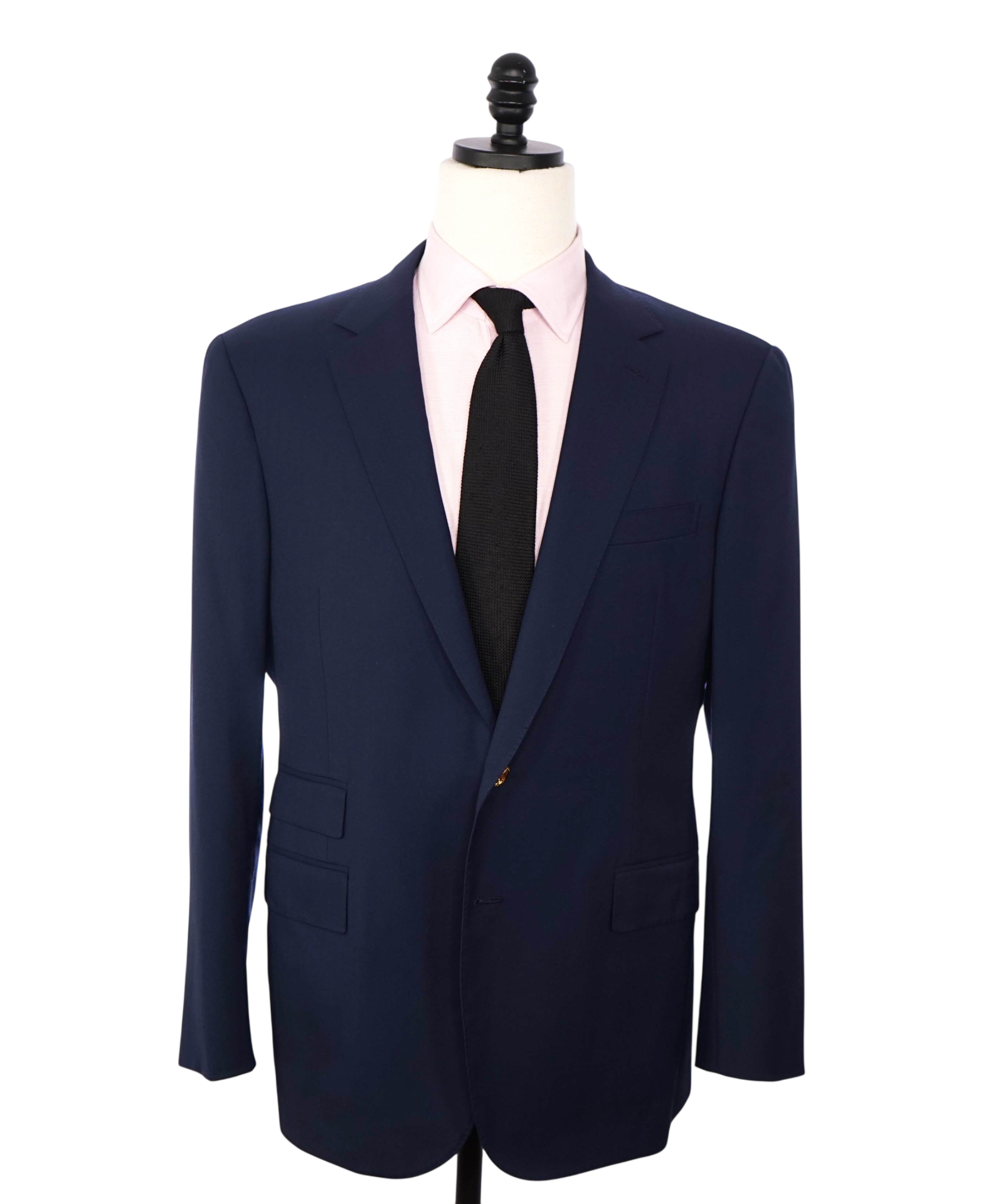 $2,495 RALPH LAUREN PURPLE LABEL - "GREGORY" Navy SERGE Blazer - 42R