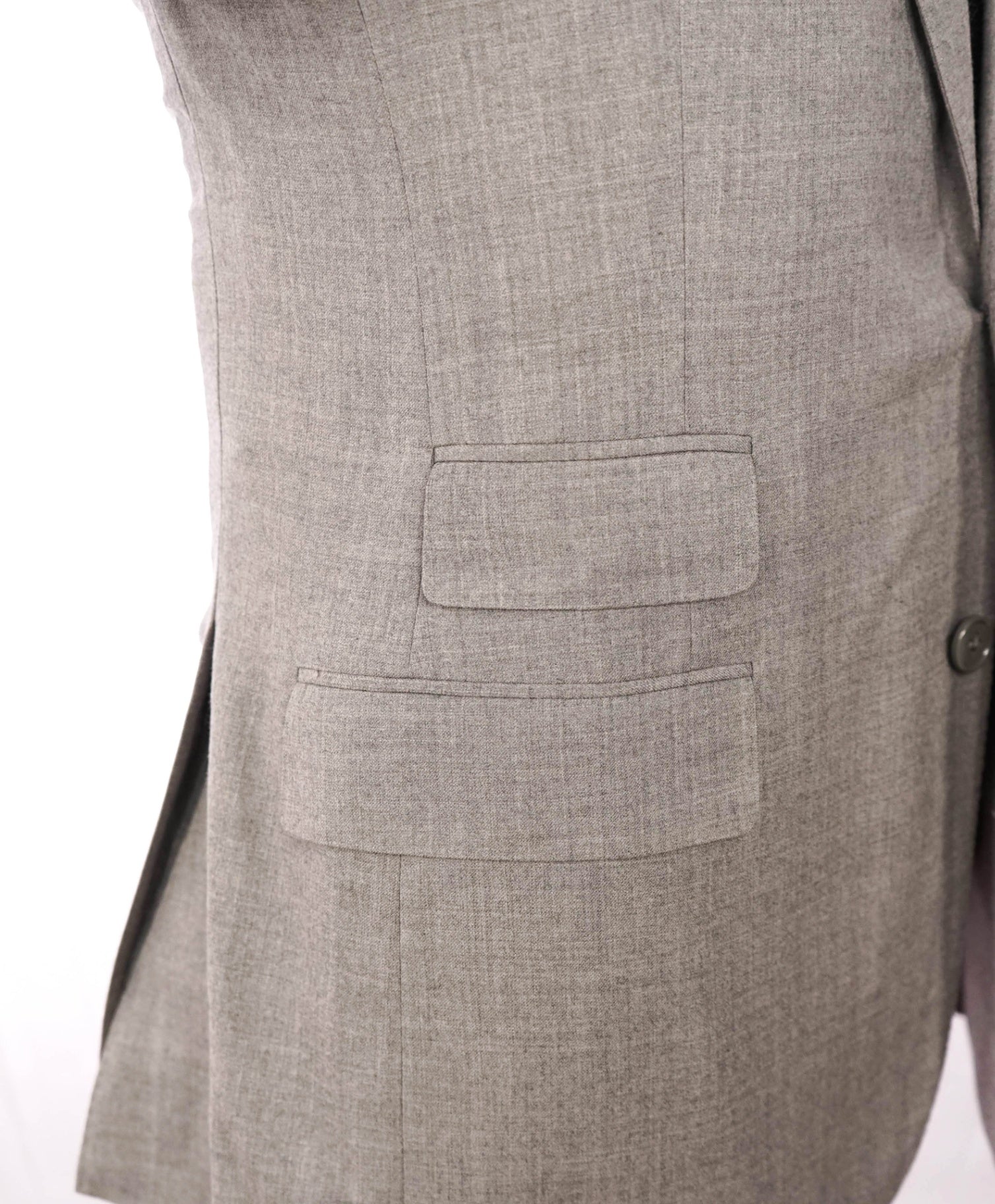 $4,495 RALPH LAUREN PURPLE LABEL - Gray Wool/Cashmere Suit - 38R