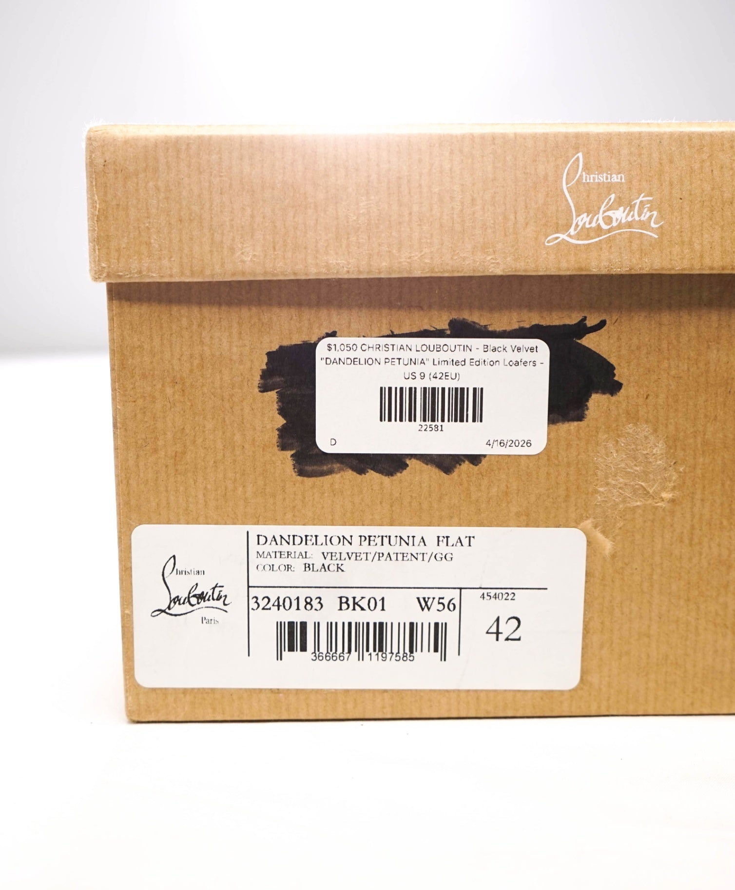 $1,050 LOUBOUTIN - Velvet "DANDELION PETUNIA" Lmtd Edition Loafers - US 9 (42EU)