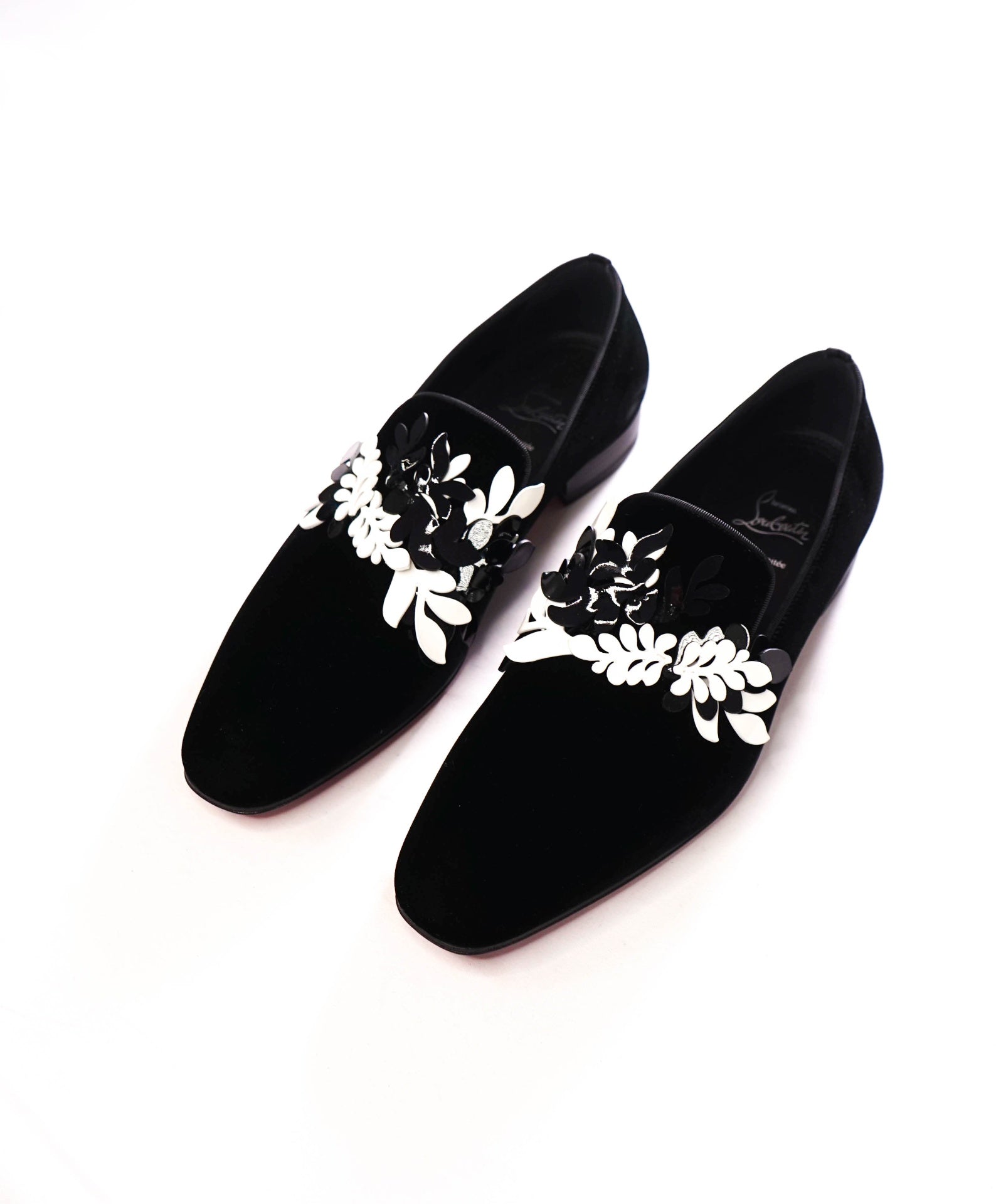 $1,050 LOUBOUTIN - Velvet "DANDELION PETUNIA" Lmtd Edition Loafers - US 9 (42EU)