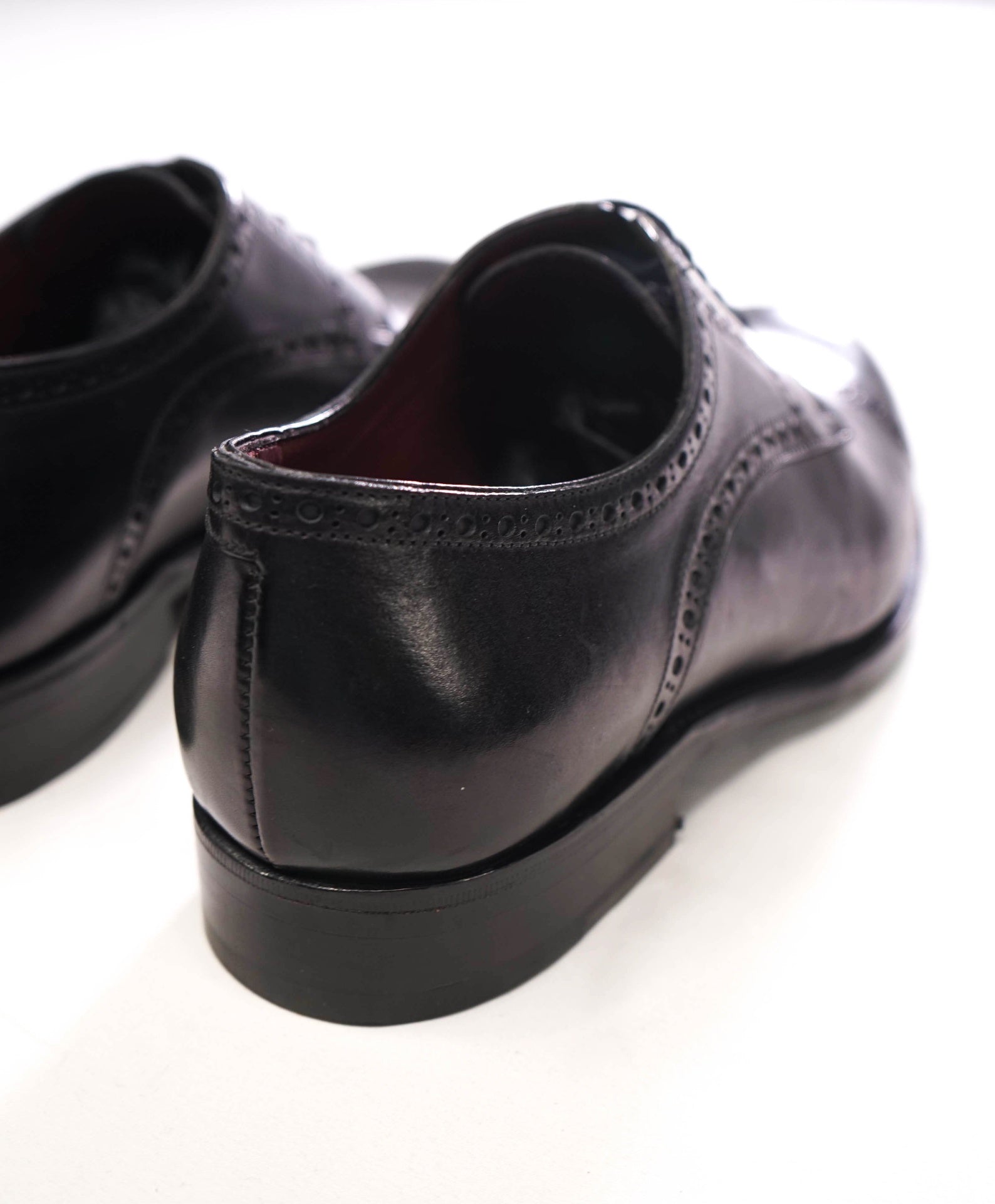 $1,750 BRIONI - Black GOODYEAR Leather Derby - US 7 (6UK)