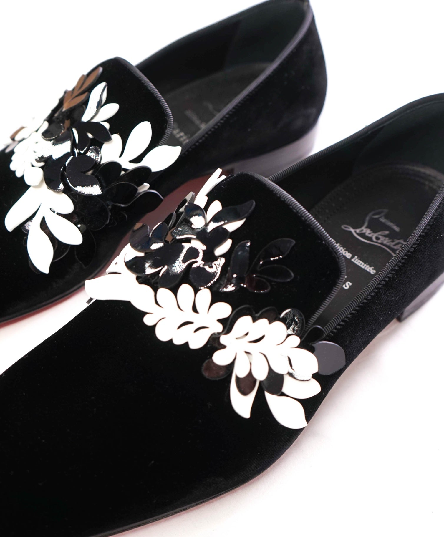 $1,050 LOUBOUTIN - Velvet "DANDELION PETUNIA" Lmtd Edition Loafers - US 9 (42EU)