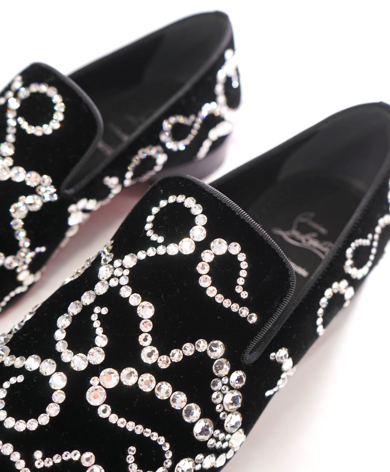 $2,095 LOUBOUTIN - Black STRASS OCTODANDELION Lmtd Edition Loafers - US 9 (EU42)
