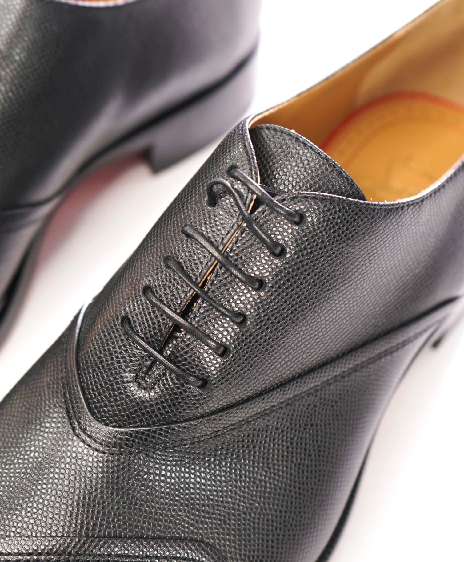 $1,145 LOUBOUTIN - Black Pebble Leather "BOABI" Oxfords - US 12 (45EU)