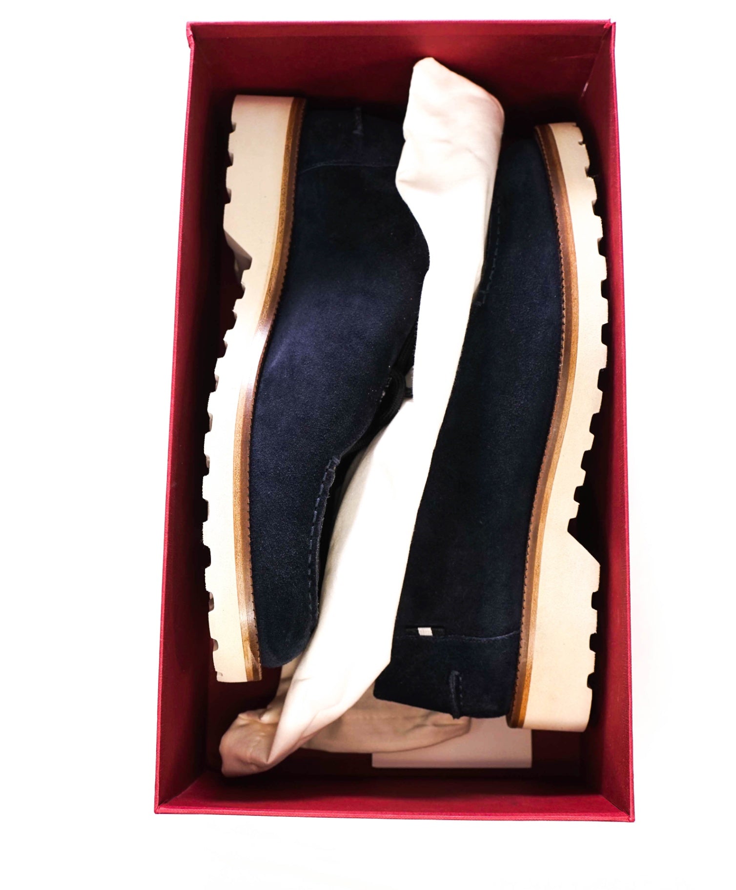 $820 BALLY - Navy Blue Suede Derby - US 10 D (UK9)