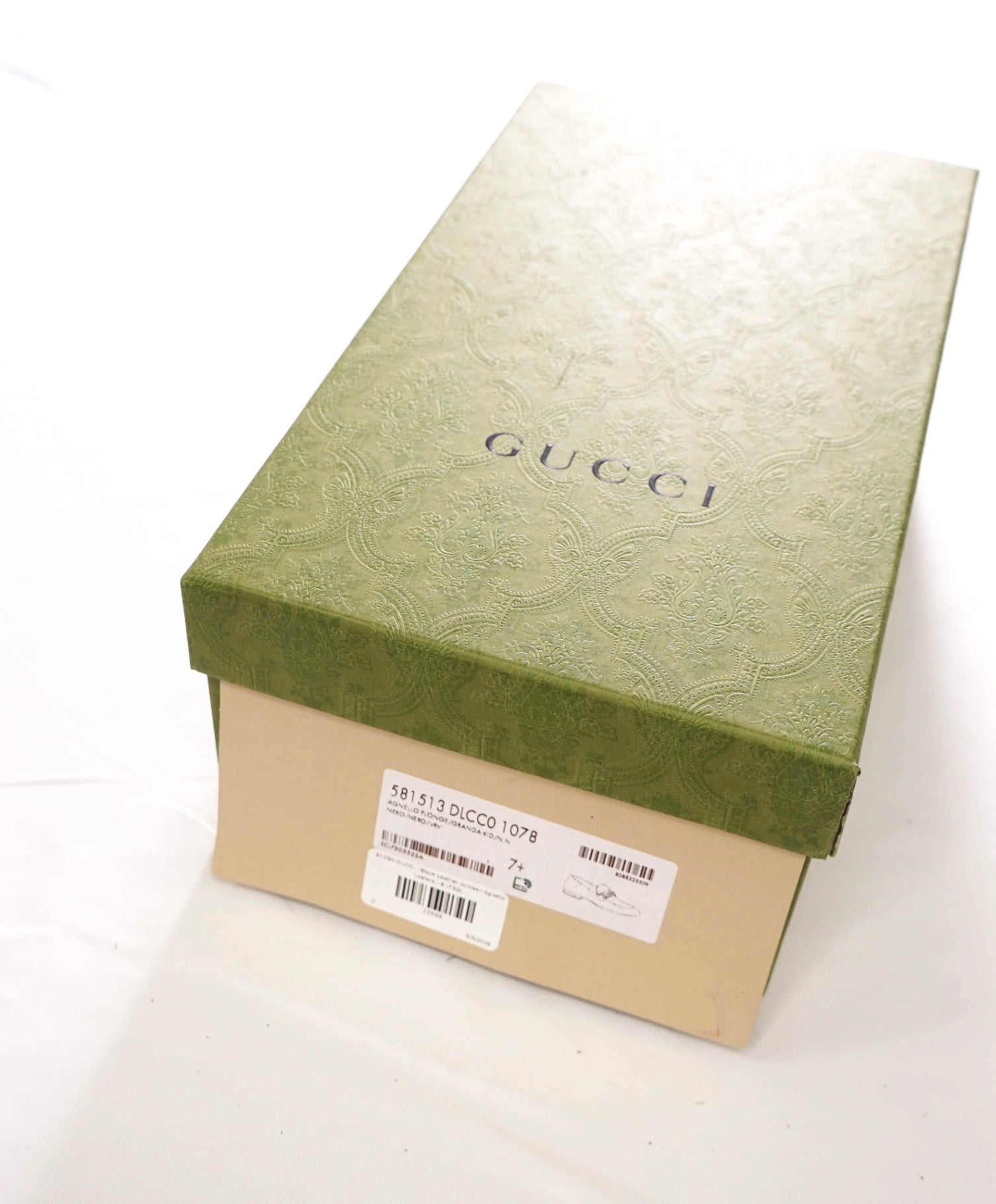 $1,090 GUCCI - Black Leather Jordaan Agnello Loafers - 8 (7.5G)