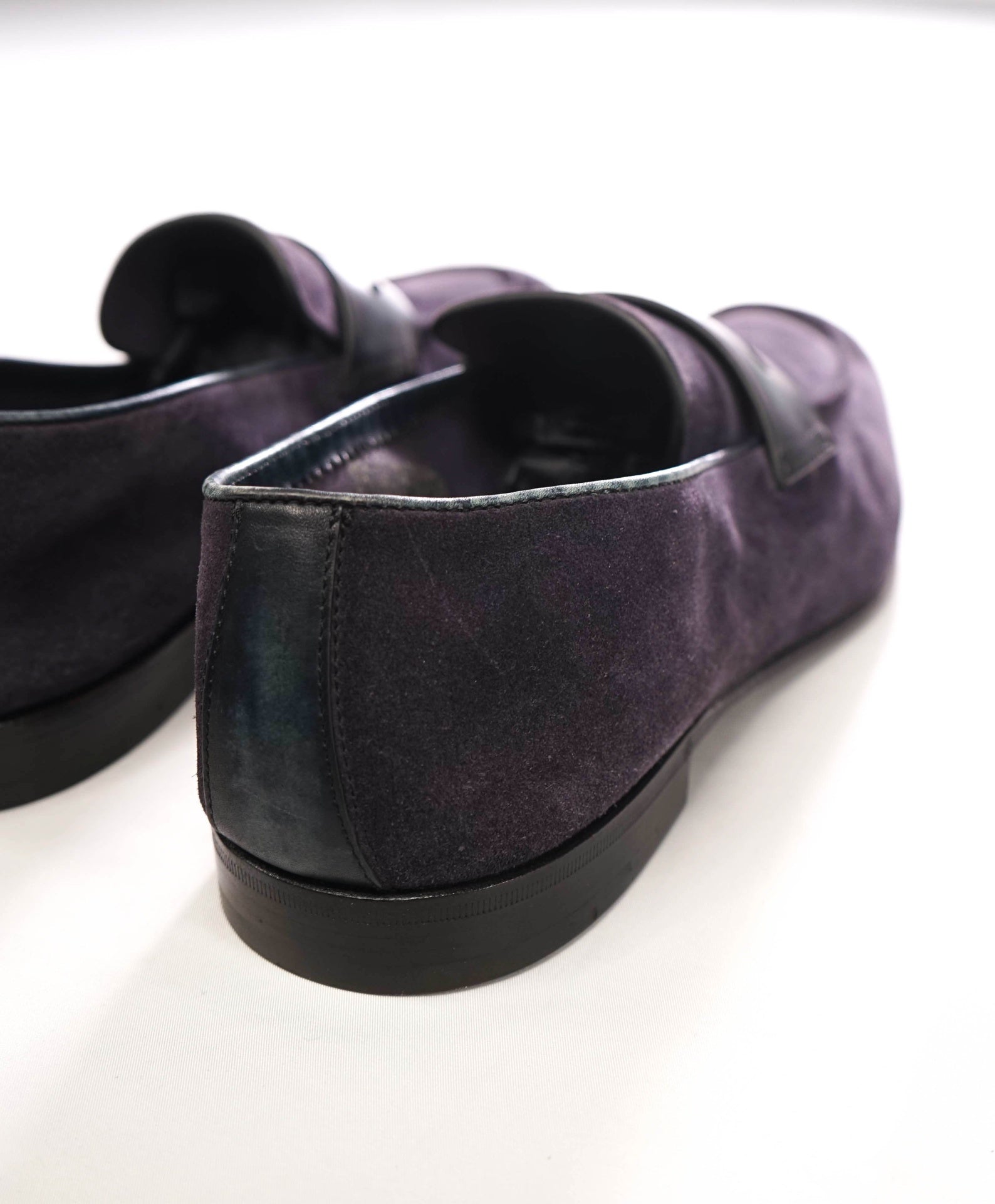 $960 ZEGNA - Navy Blue Suede Asola Loafers - US 11 (UK10)