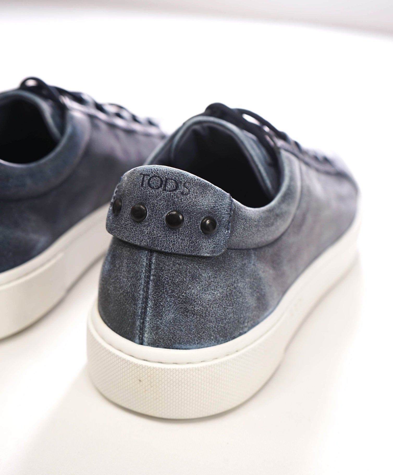 $750 TOD'S - Blue Suede Sneakers - US 8.5 (UK7.5)
