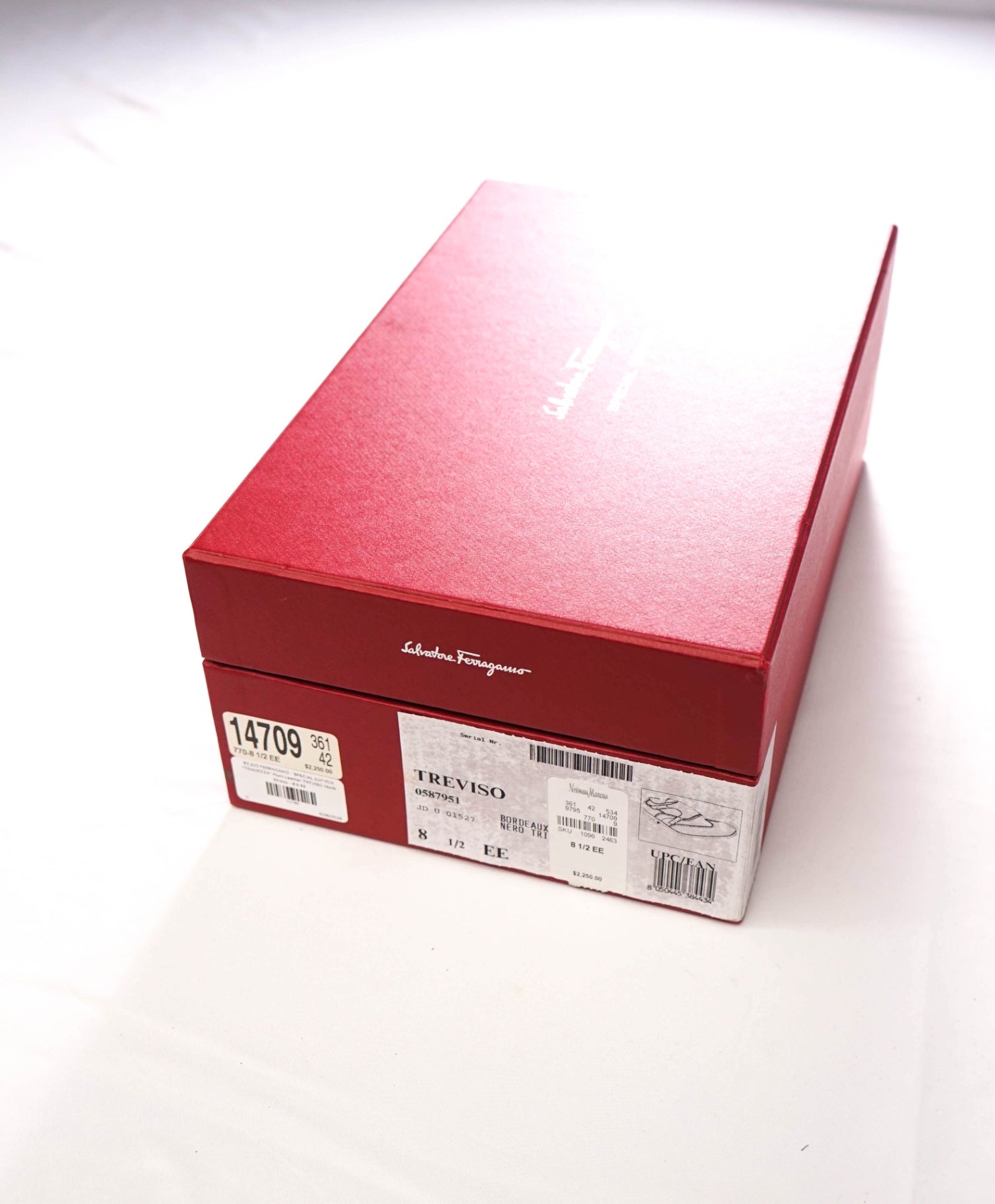 $2,250 FERRAGAMO - SPECIAL EDITION Plum TREVISO Monk - 8.5 EE