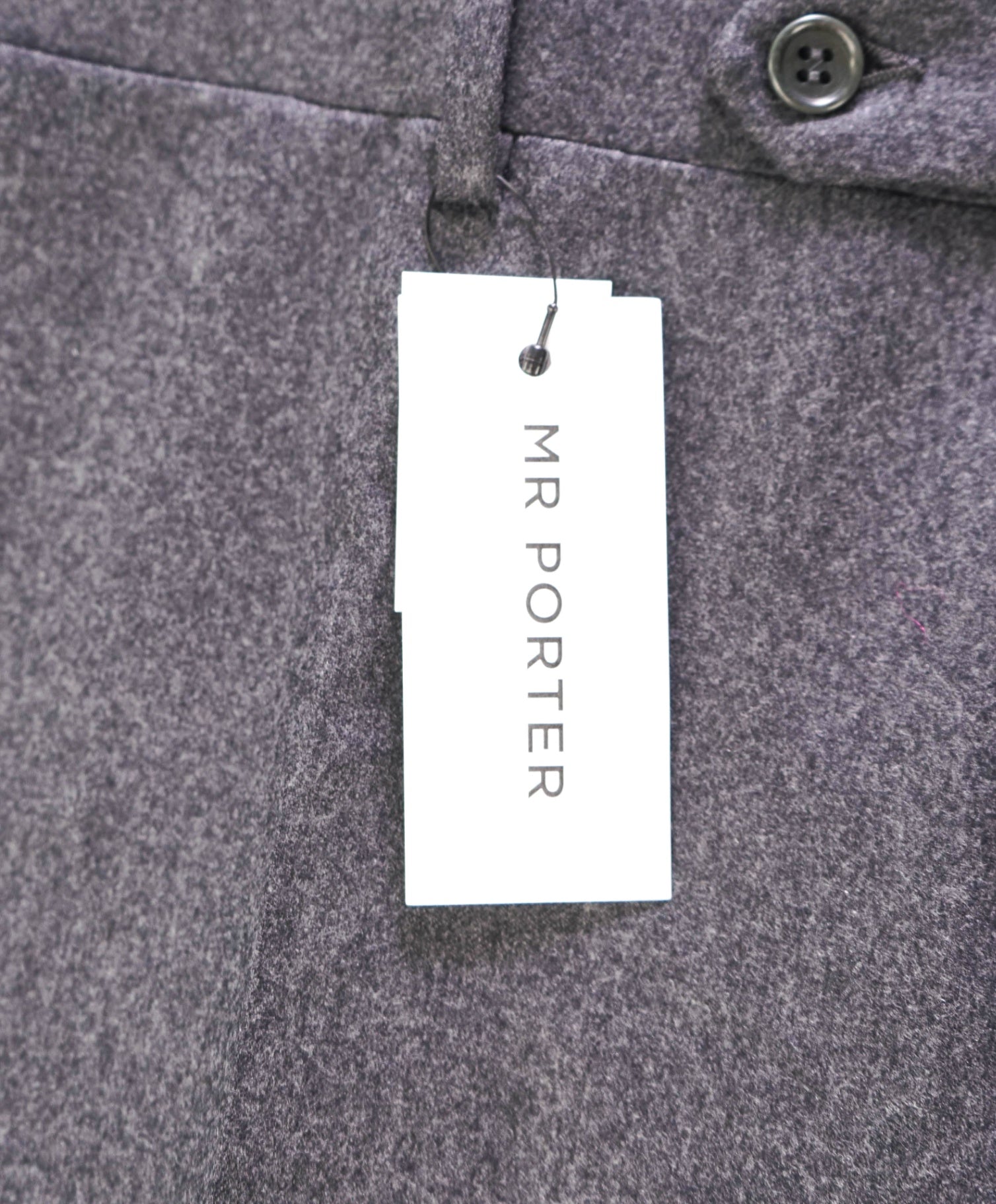 $625 CANALI - Gray Flannel Wool Pants - 36W