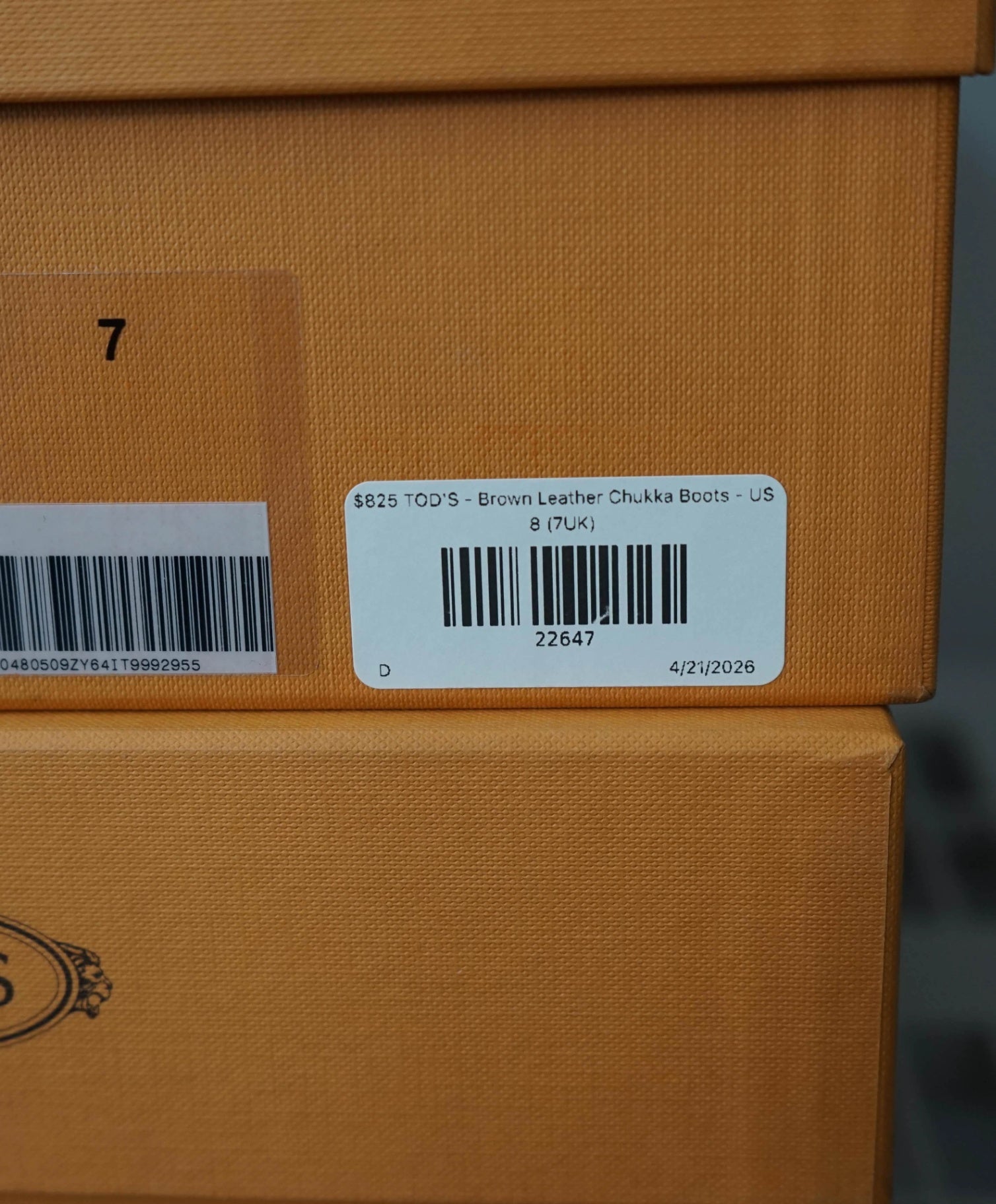 $825 TOD'S - Brown Leather Chukka Boots - US 8 (7UK)