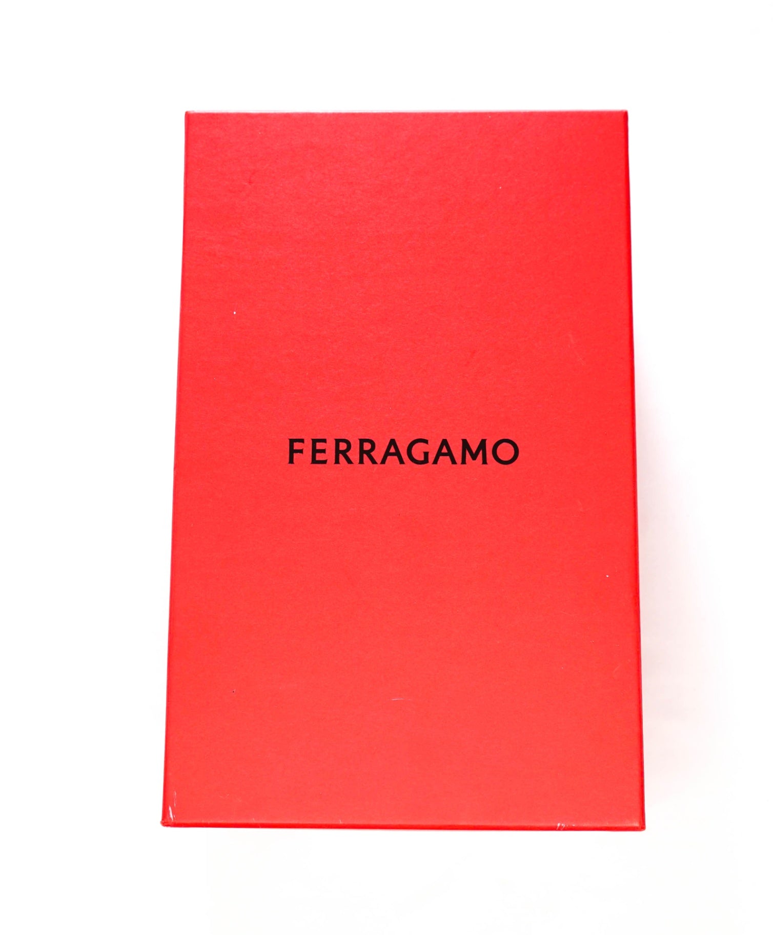 $795 FERRAGAMO - White Leather/Suede "BORG" Sneakers - 10 M