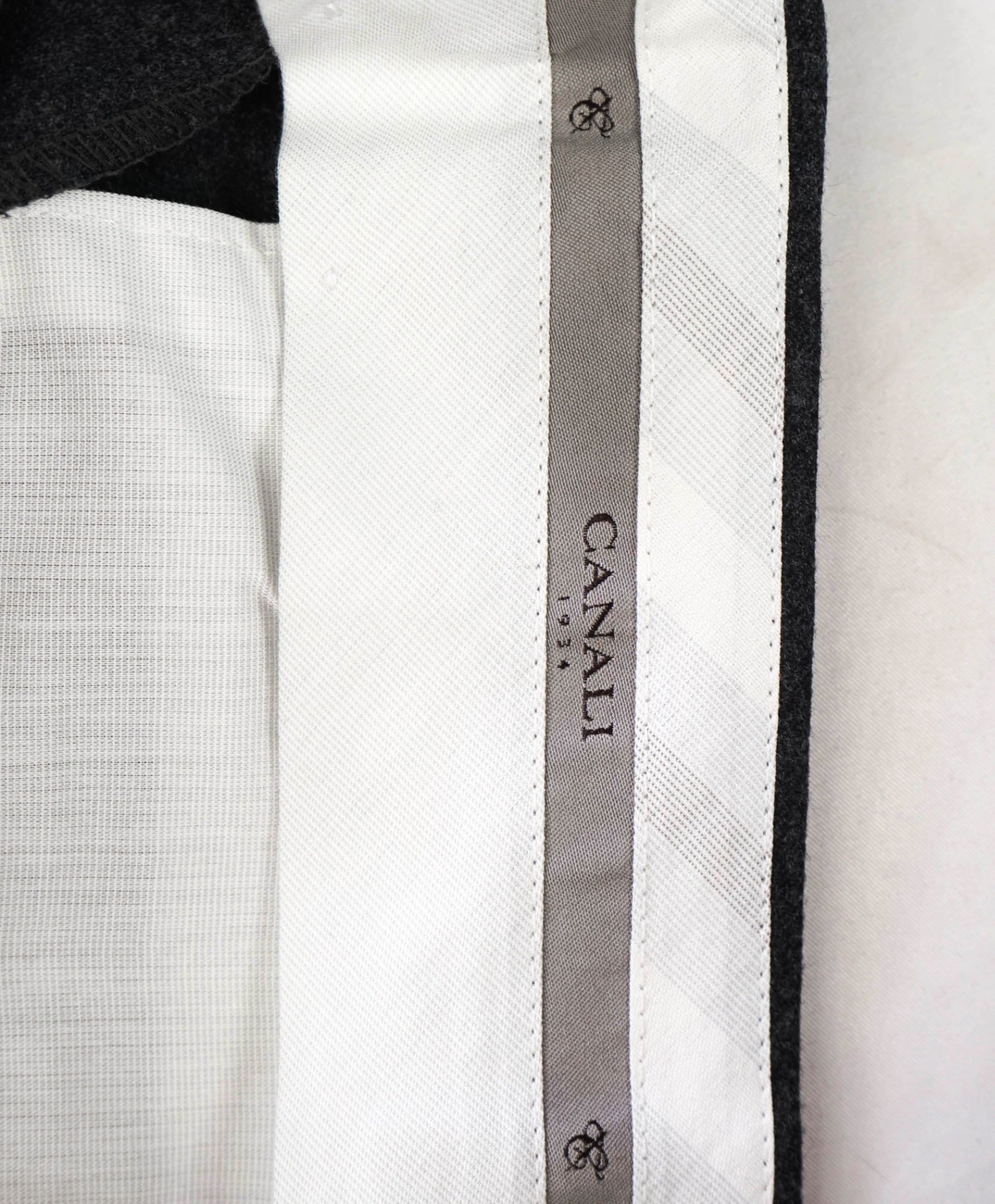 $625 CANALI - Gray Flannel Wool Pants - 36W