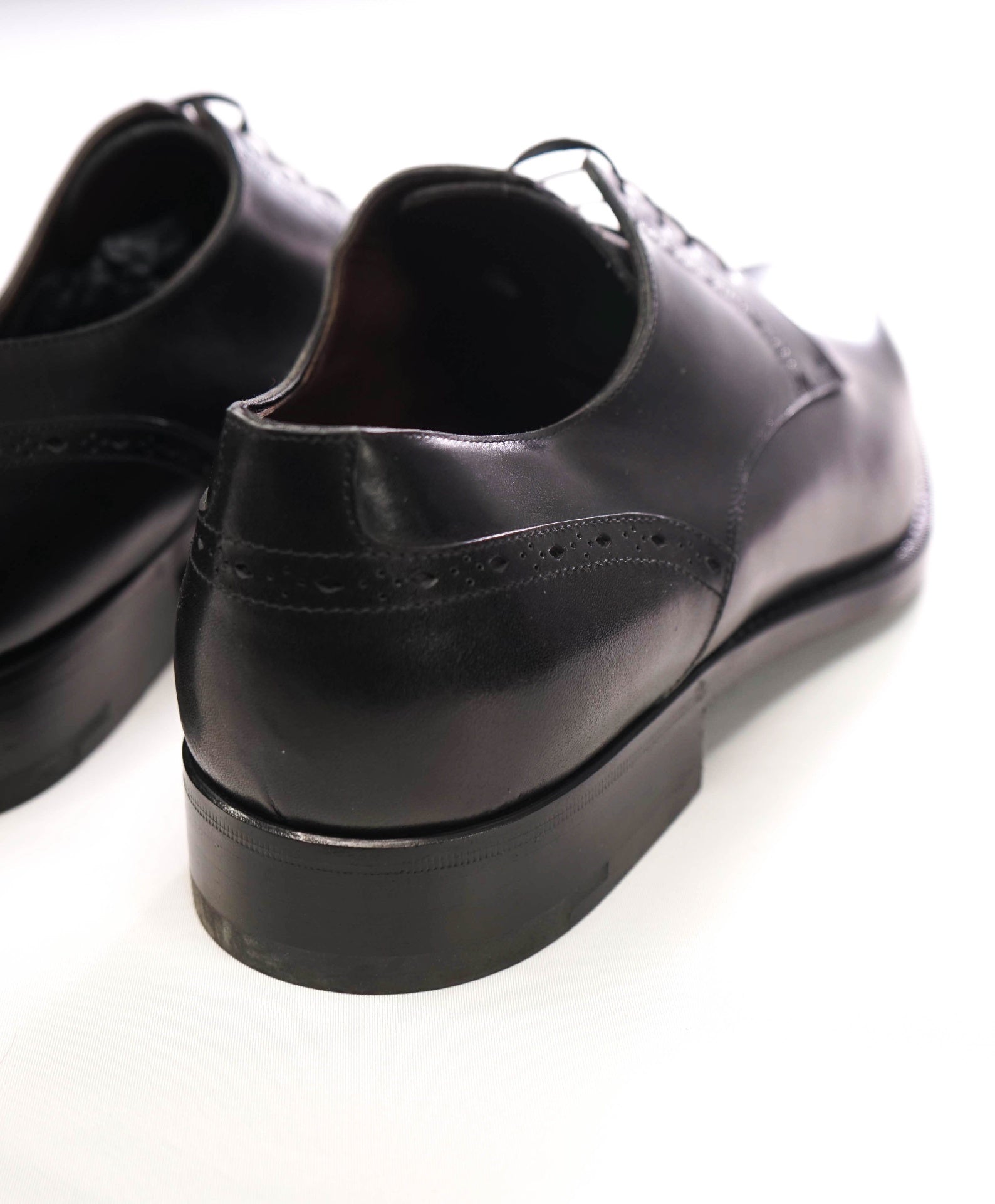 $1,150 ZEGNA - Black Leather Derby - US 12 (11UK)