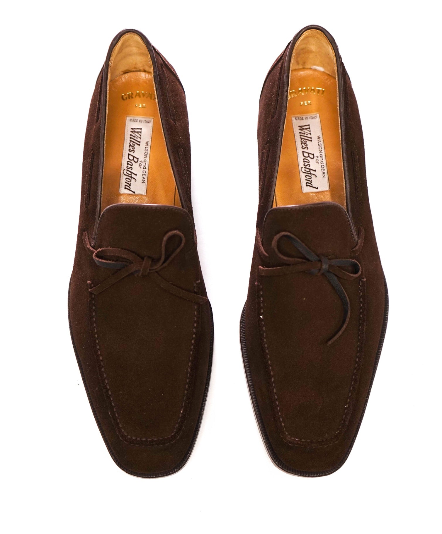 $750 GRAVATI - Brown Suede Loafers - 8.5 M