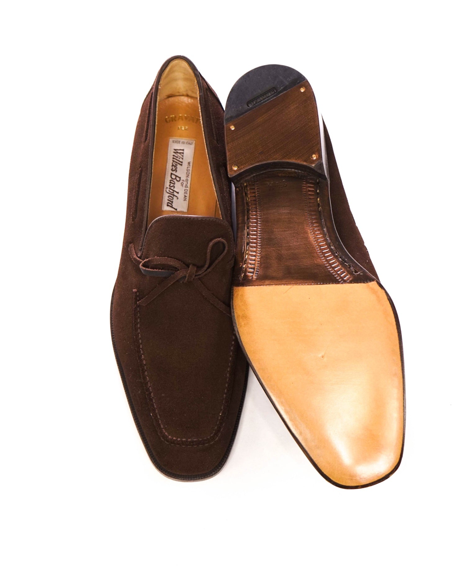 $750 GRAVATI - Brown Suede Loafers - 8.5 M