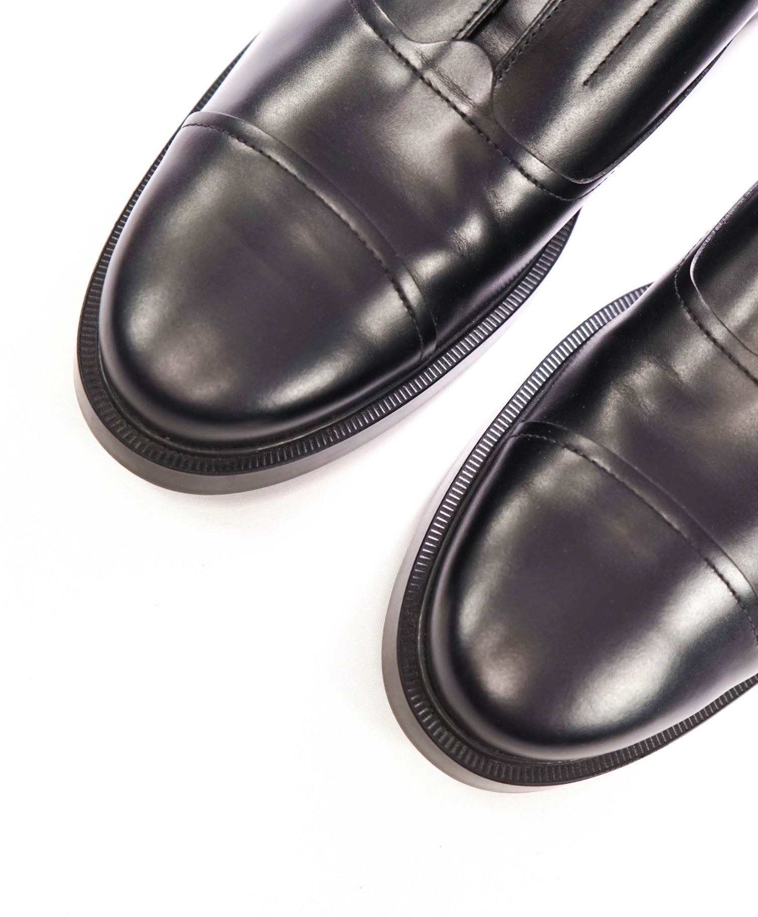 $650 TOD'S - Black Leather Loafers - US 12 (UK11)