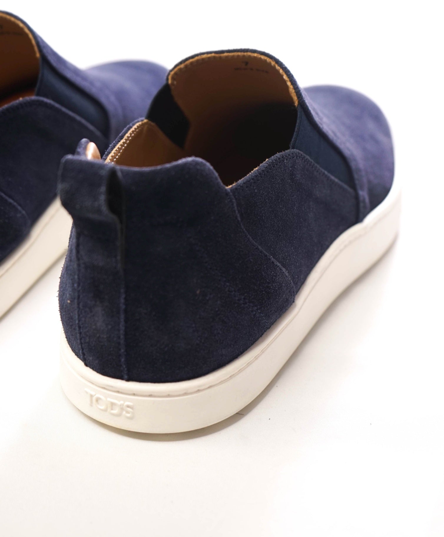 $825 TOD'S - Navy Blue Suede Loafers - US 8 (7UK)
