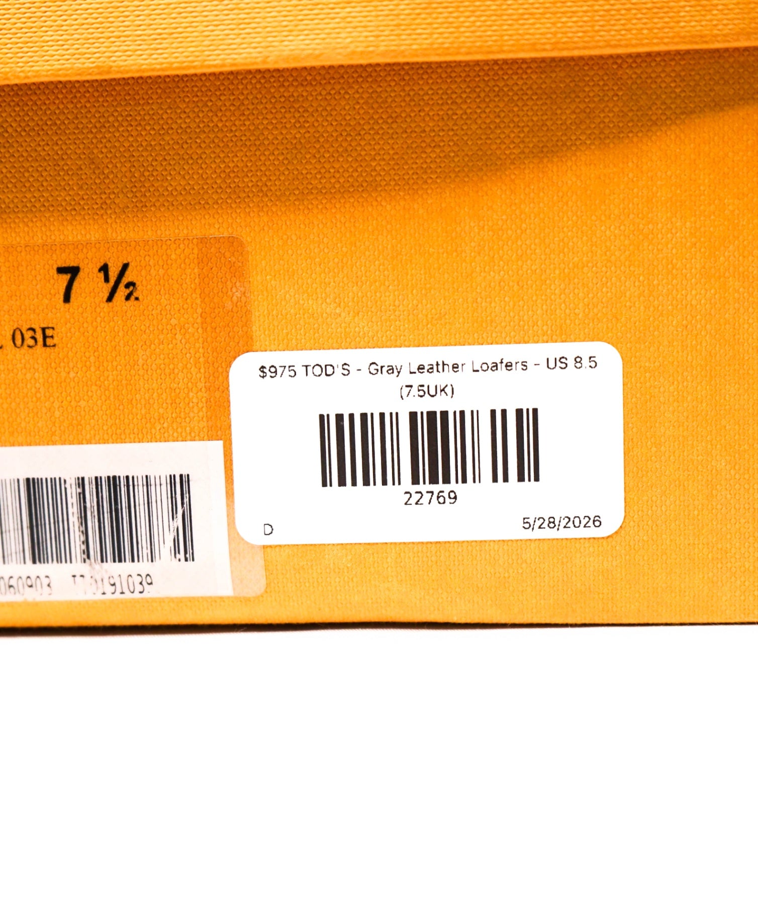 $975 TOD'S - Gray Leather Penny Loafers - US 8.5 (7.5UK)