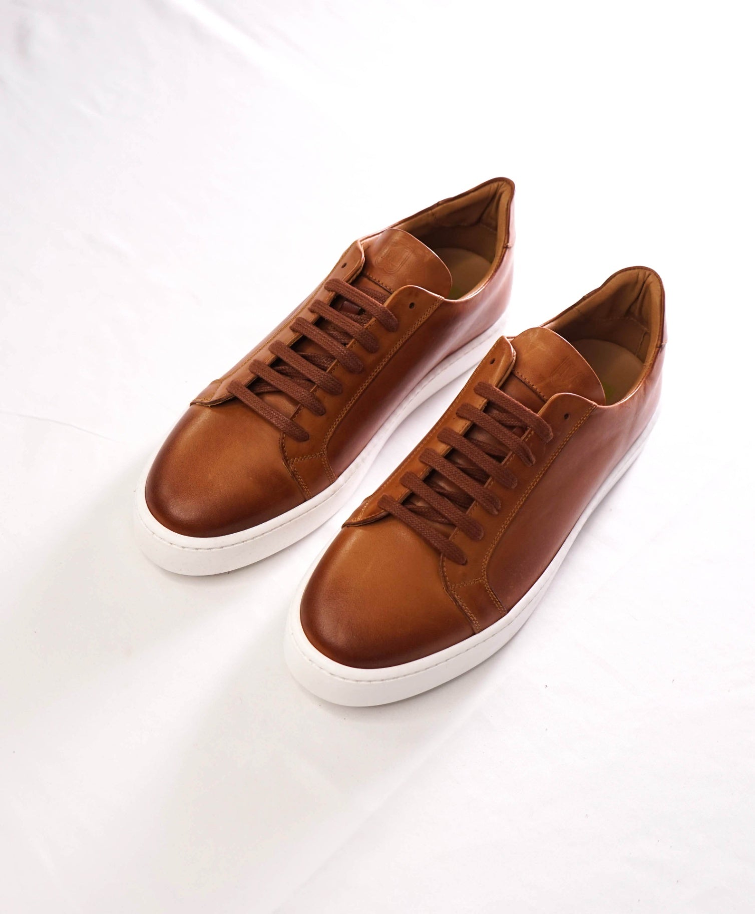 $299 BRUNOMAGLI - Brown Leather Sneakers - 10