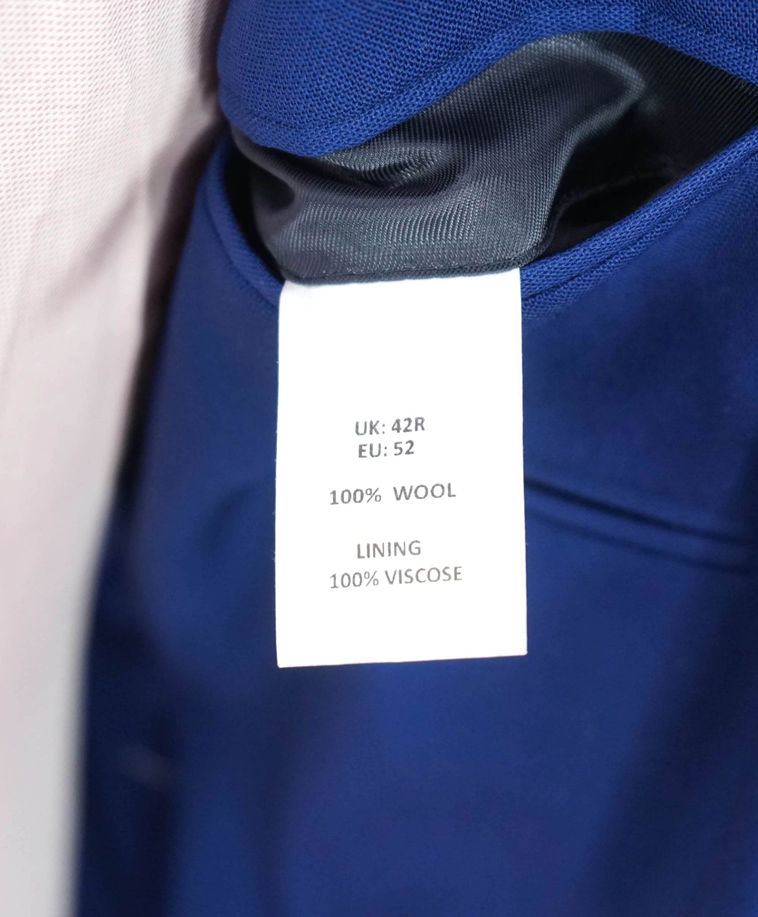$2,195 LORO PIANA For NEIMAN- Coablt Blue Wool Suit - 42R