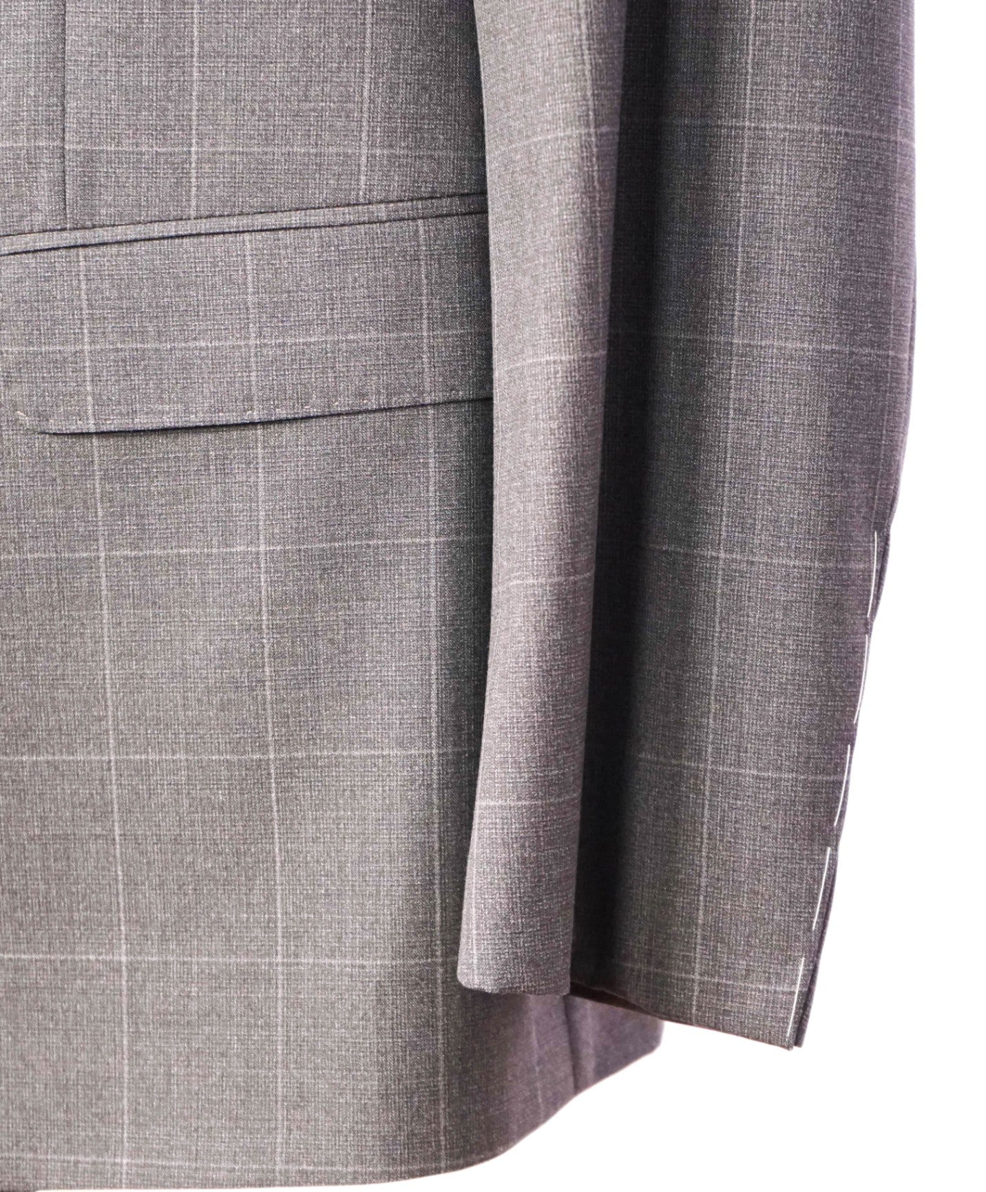 $3,095 GIORGIO ARMANI - Gray Plaid Super 160's Wool Suit - 48R