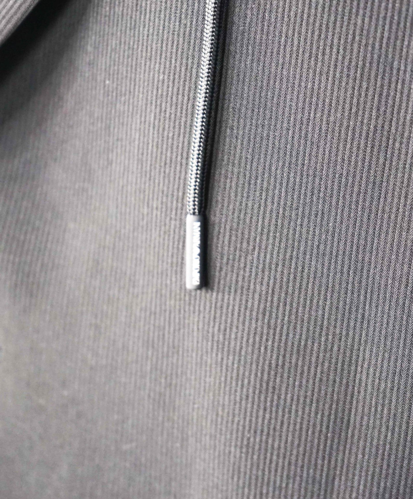 $795 EMPORIO ARMANI - Black Ribbed Poly Hooded Blazer - 42