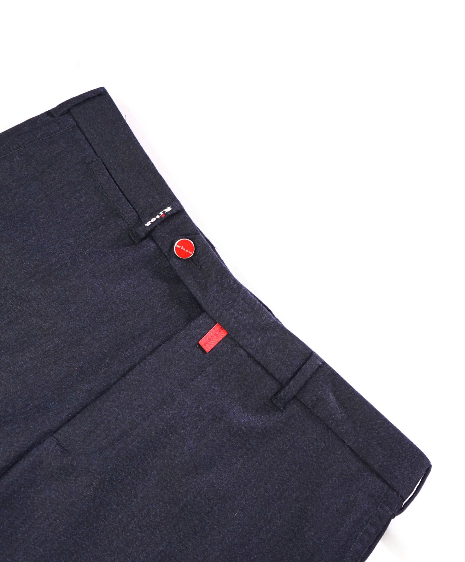 $1,795 KITON - Navy Tonal Wool/Cashmere 5-Pocket Pants - 35W (52EU)