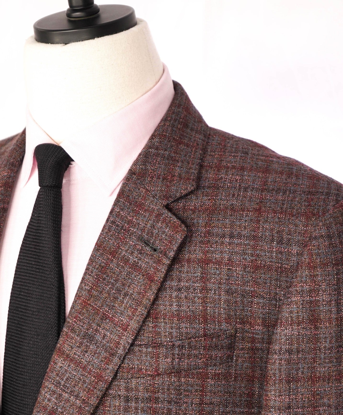 $1,595 EMPORIO ARMANI - Brown/Burgundy Wool "G-LINE" Blazer - 46R