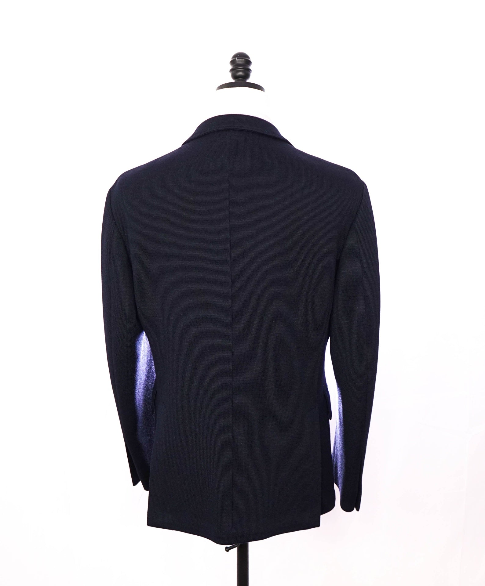 $2,495 RALPH LAUREN PURPLE LABEL - Navy Waffle Knit Wool Blazer - 42R