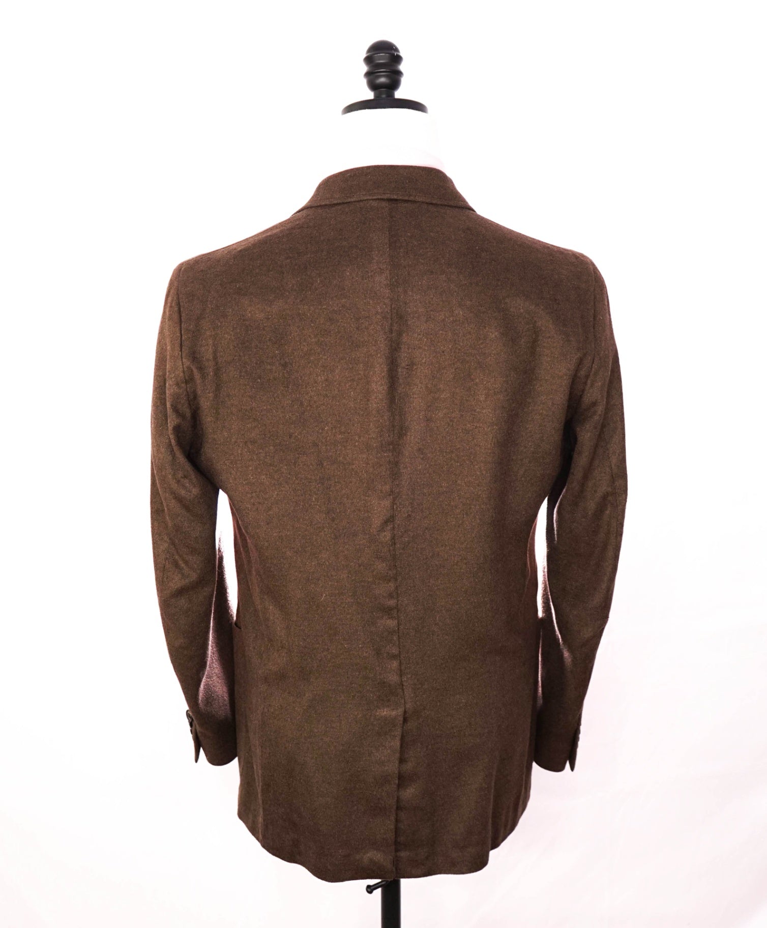 $4,895 ZEGNA - Brown 100% Silk + LAMB SUEDE Blazer - 38R