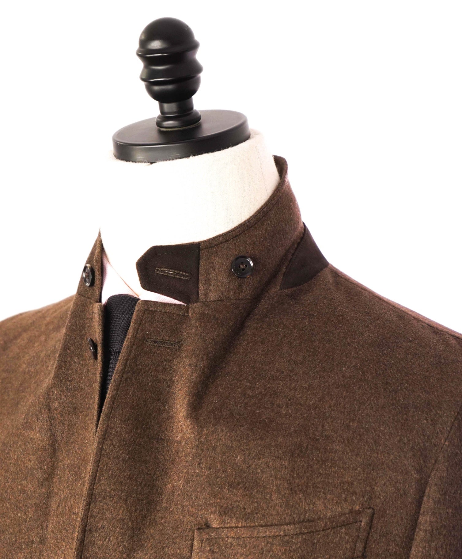 $4,895 ZEGNA - Brown 100% Silk + LAMB SUEDE Blazer - 38R