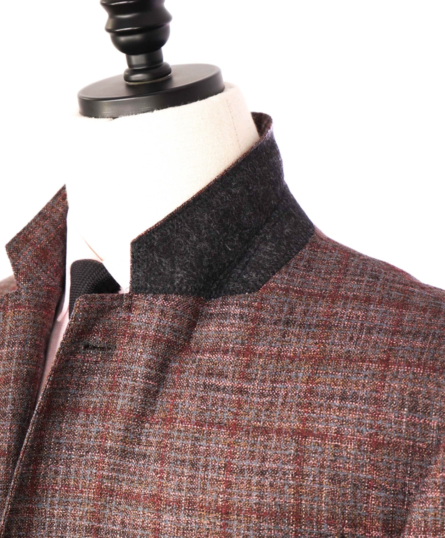 $1,595 EMPORIO ARMANI - Brown/Burgundy Wool "G-LINE" Blazer - 46R