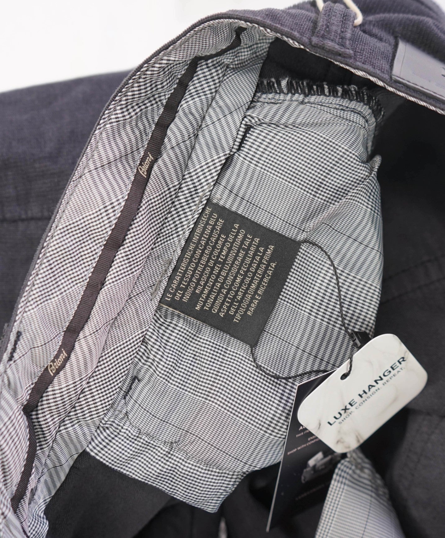 $700 BRIONI - Gray Corduroy 5-Pocket Casual Pants - 38W