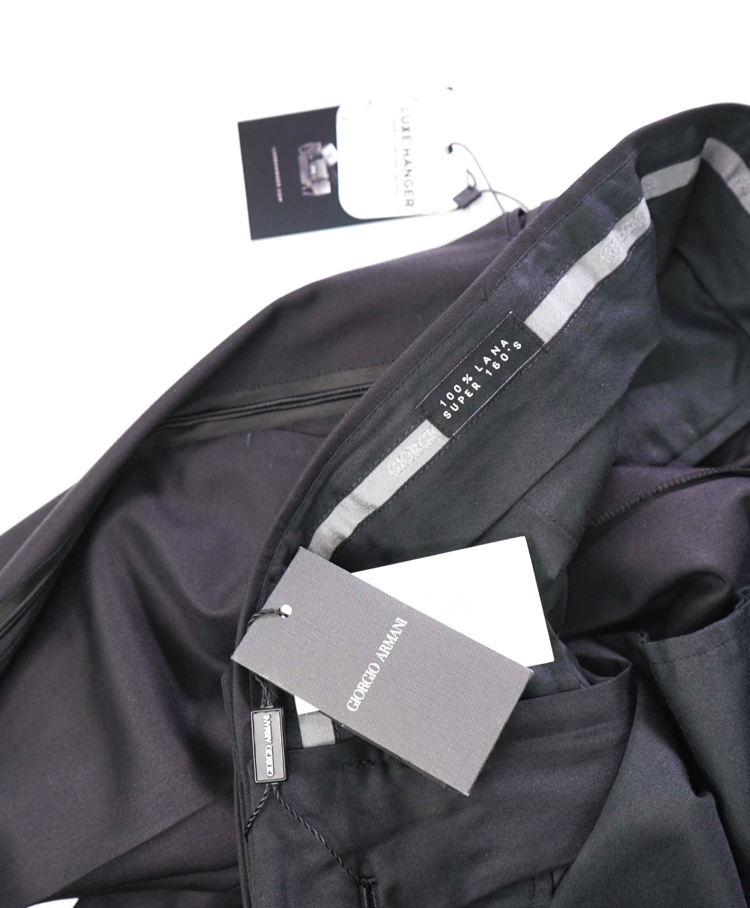 $1,275 GIORGIO ARMANI - *Custom 1 of 1* Black Tuxedo Pants - 36W