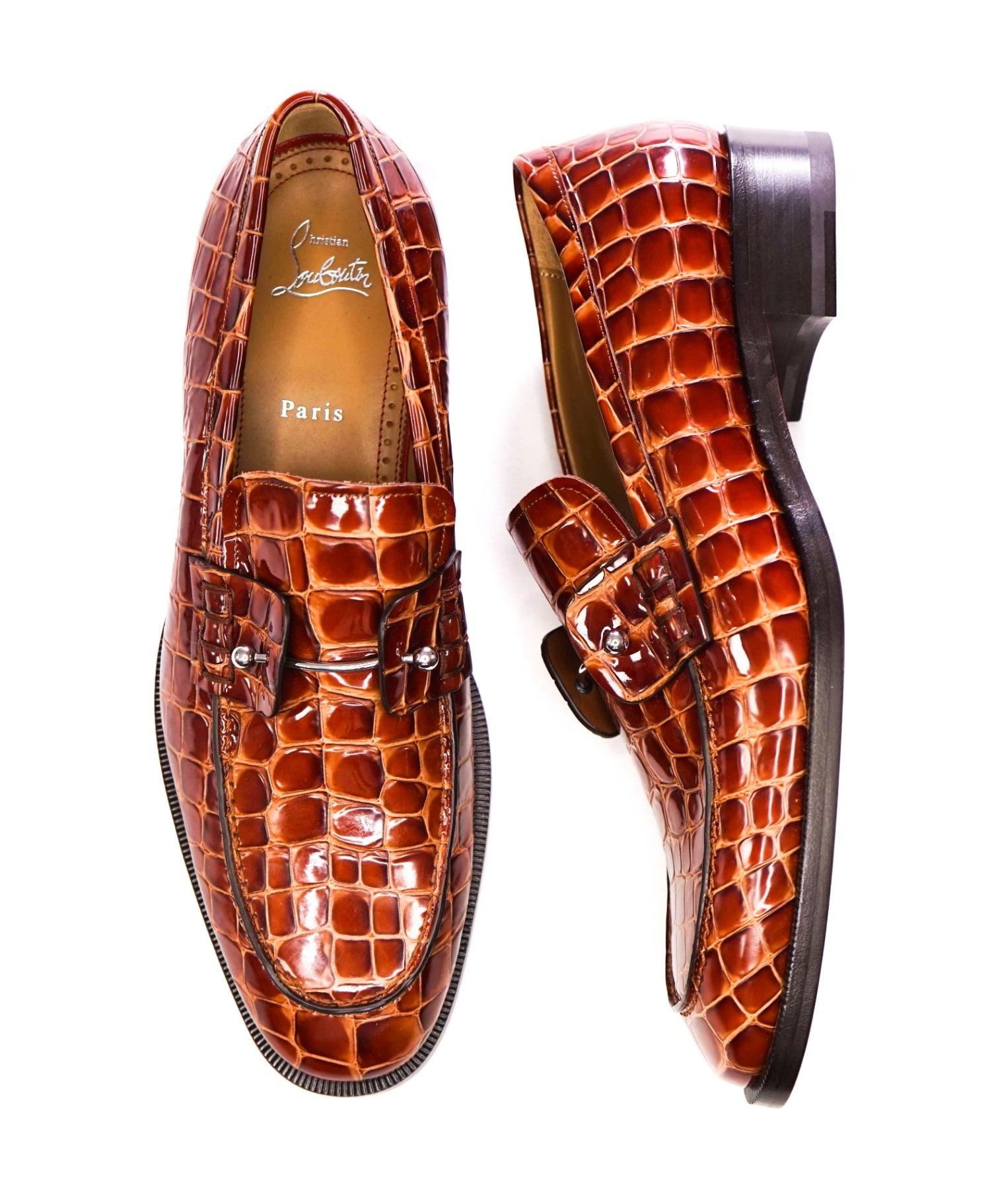 $1,195 LOUBOUTIN - Caramel Brown Leather Footwear - US 10 (43EU)