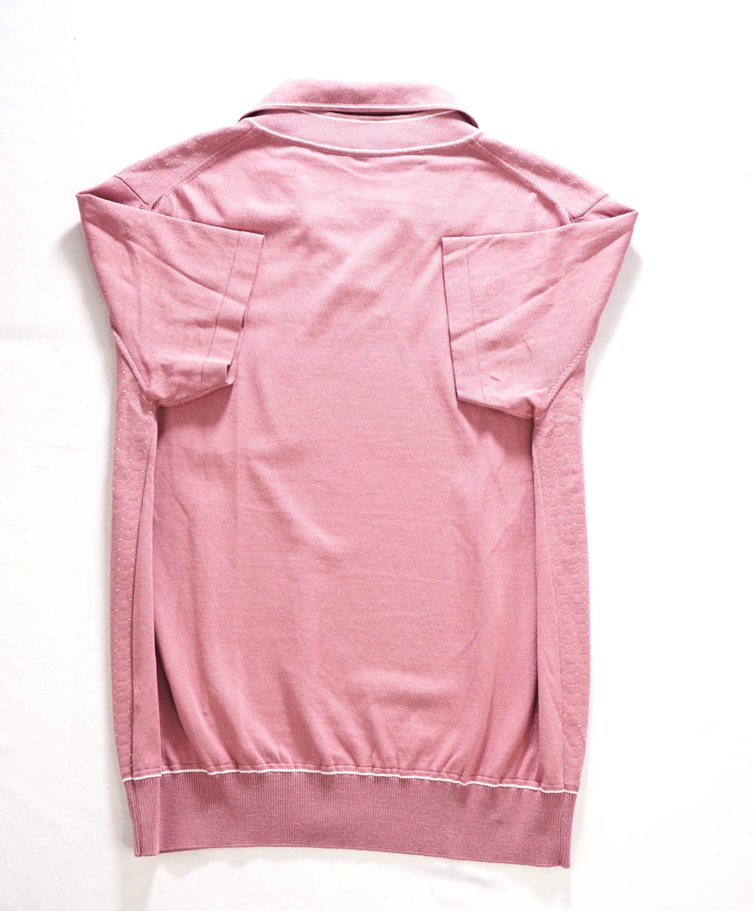 $129 MR PORTER (MR P)- Pink Polka-Dot Polo Shirt - M