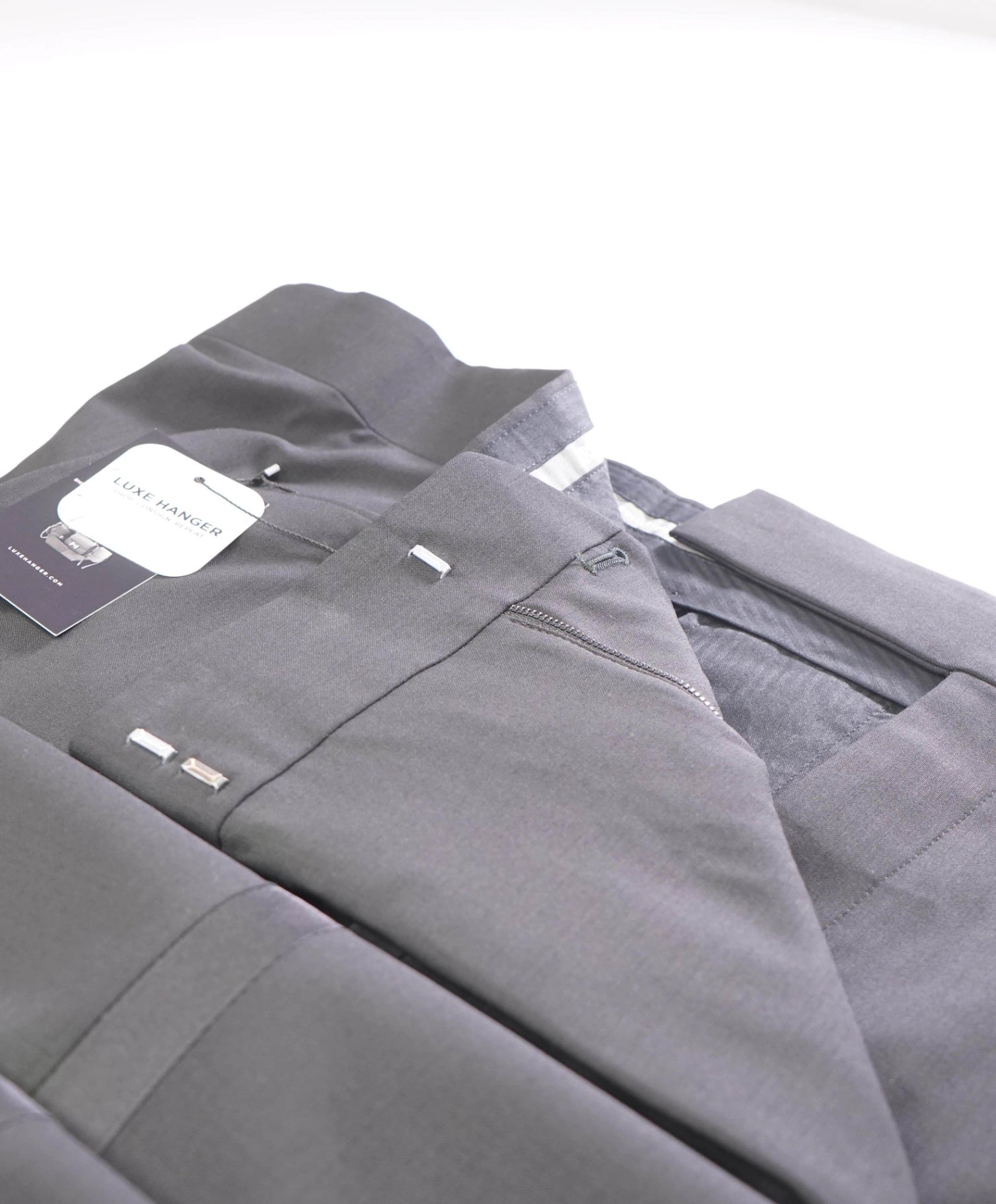 $695 ARMANI COLLEZIONI - Black Tuxedo Pants - 39W