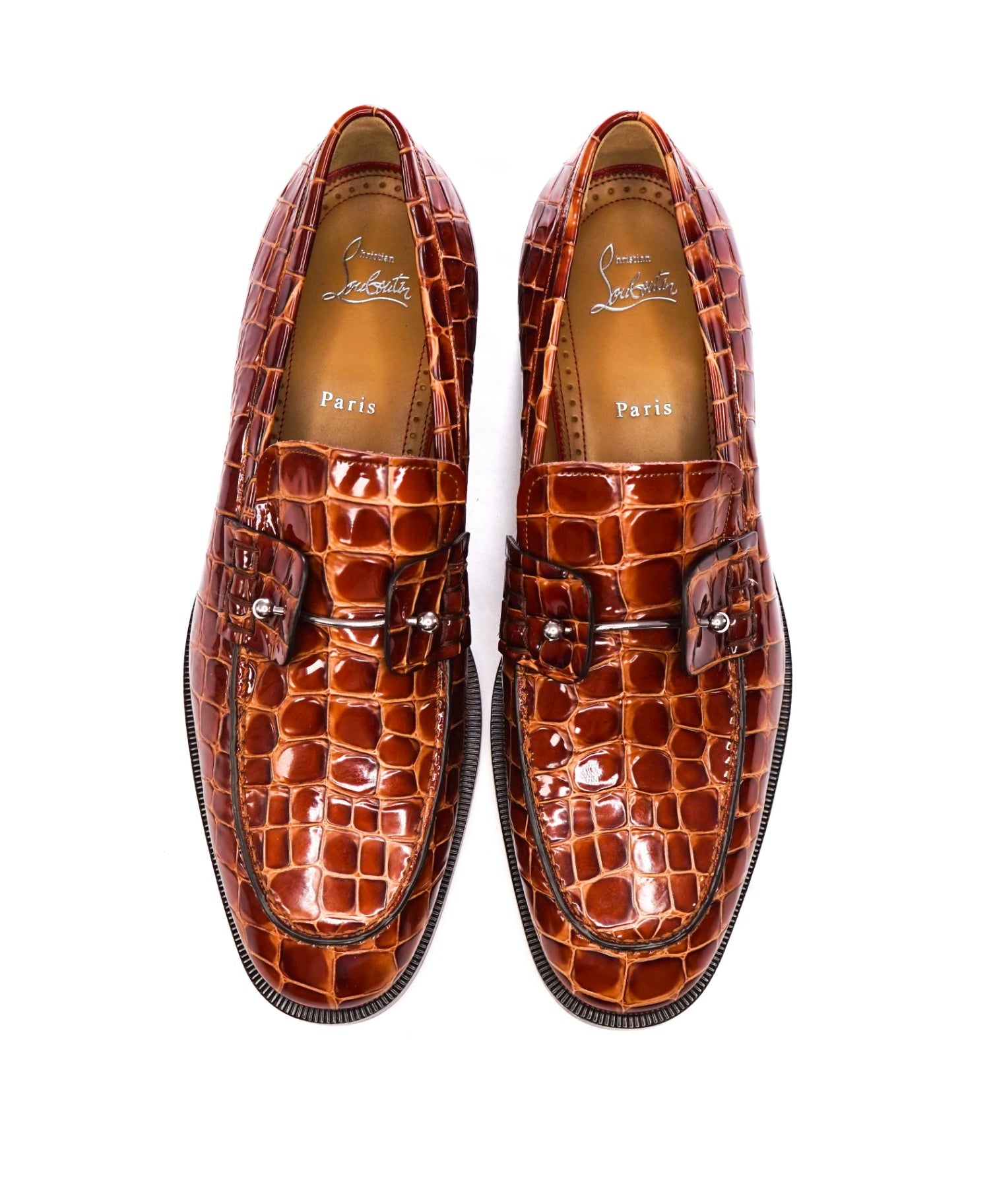 $1,195 LOUBOUTIN - Caramel Brown Leather Footwear - US 10 (43EU)