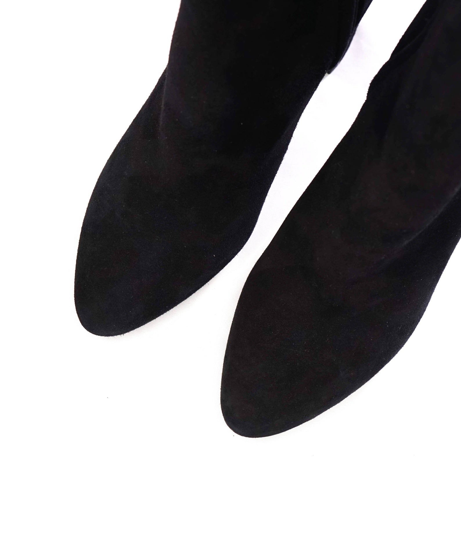 $1,000 YVES SAINT LAURENT - Black Suede LouLou 95 Ankle Boots -  US 9 (39EU)