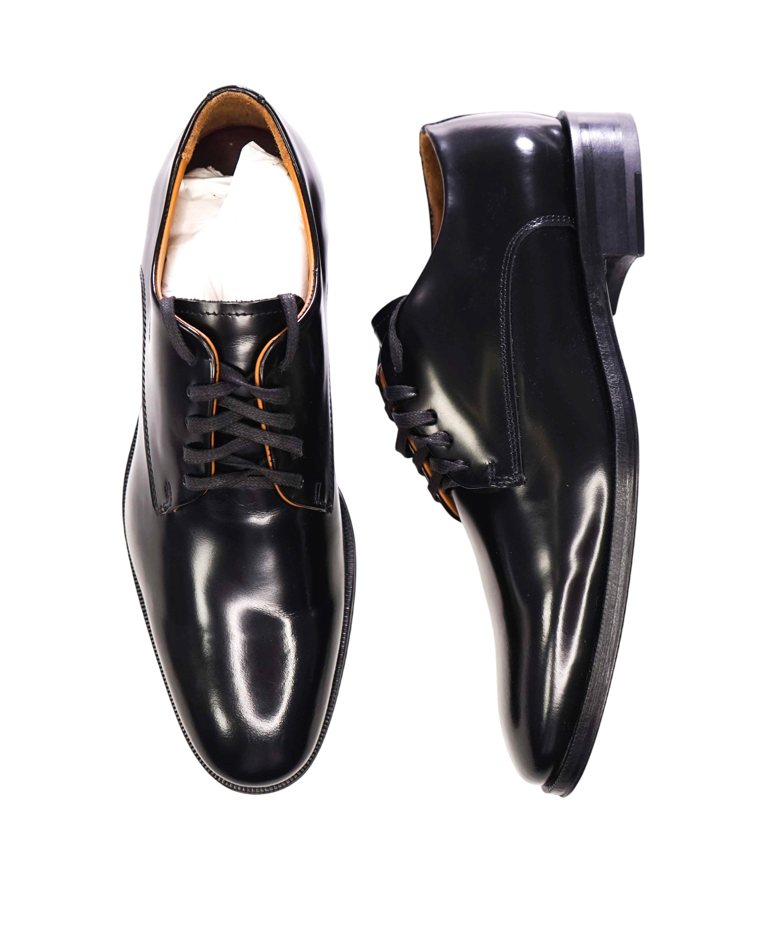 $395 BRUNOMAGLI - Black Leather Derby - 7 M