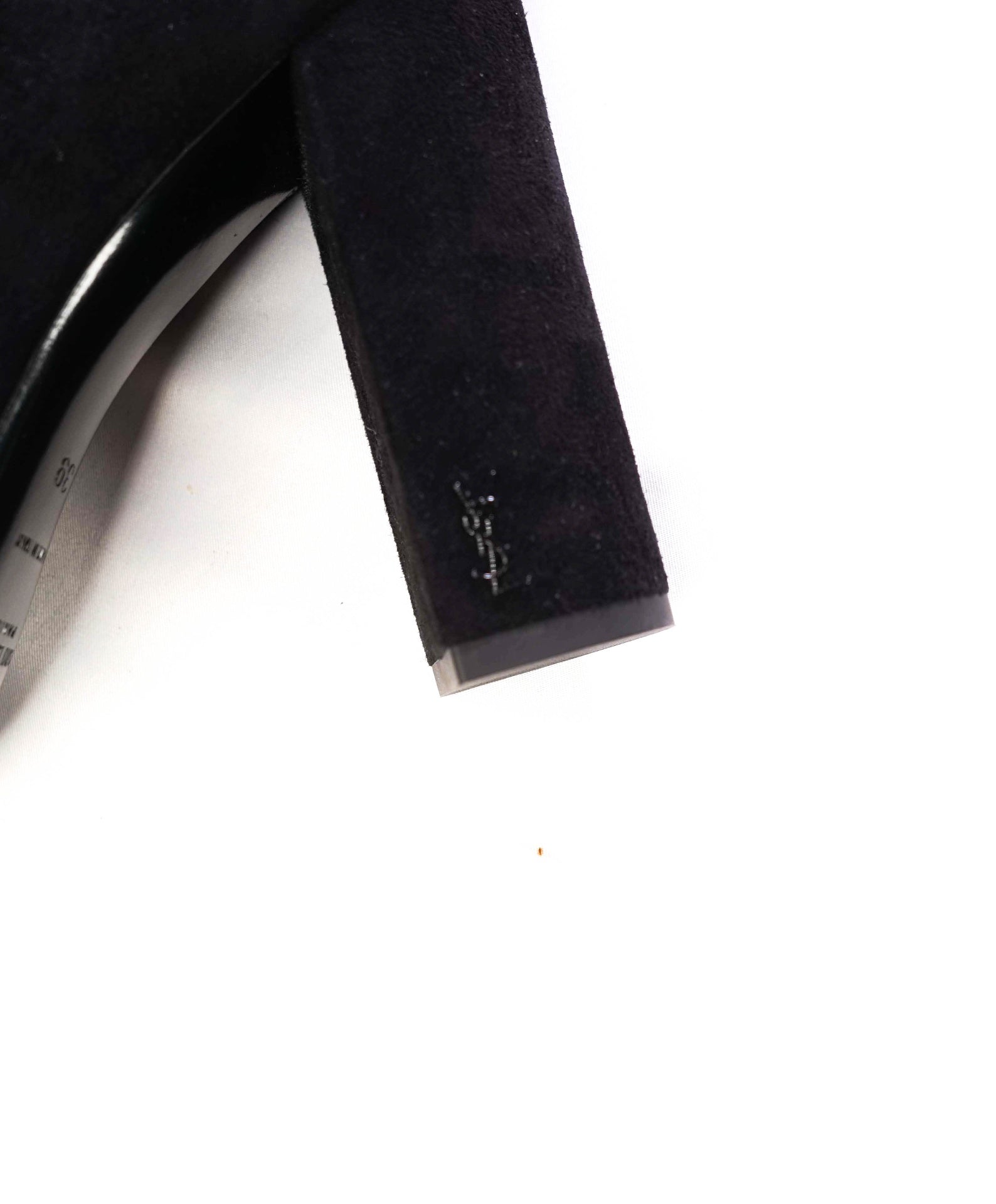 $1,000 YVES SAINT LAURENT - Black Suede LouLou 95 Ankle Boots -  US 9 (39EU)