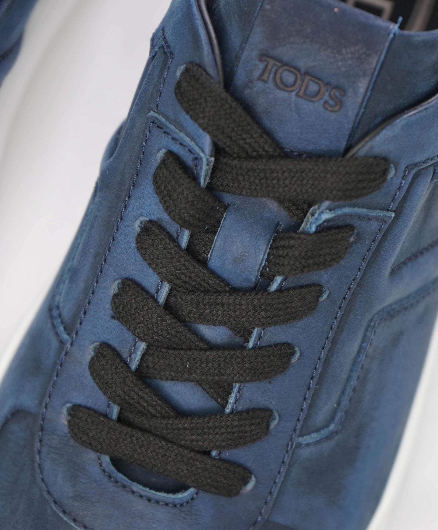 $995 TOD'S - Navy Blue Suede Sneakers - US 9 (8UK)