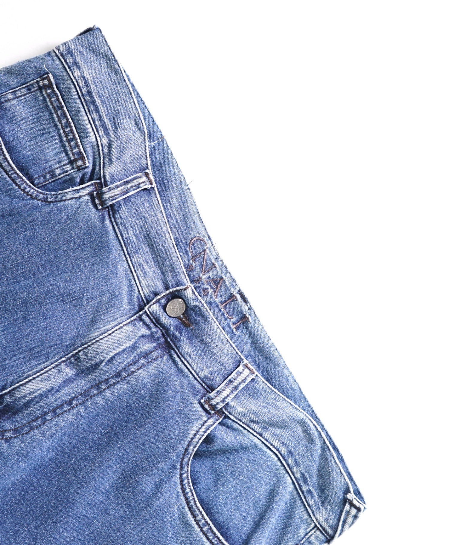 $675 CANALI - Light Wash Denim Jeans - 37W