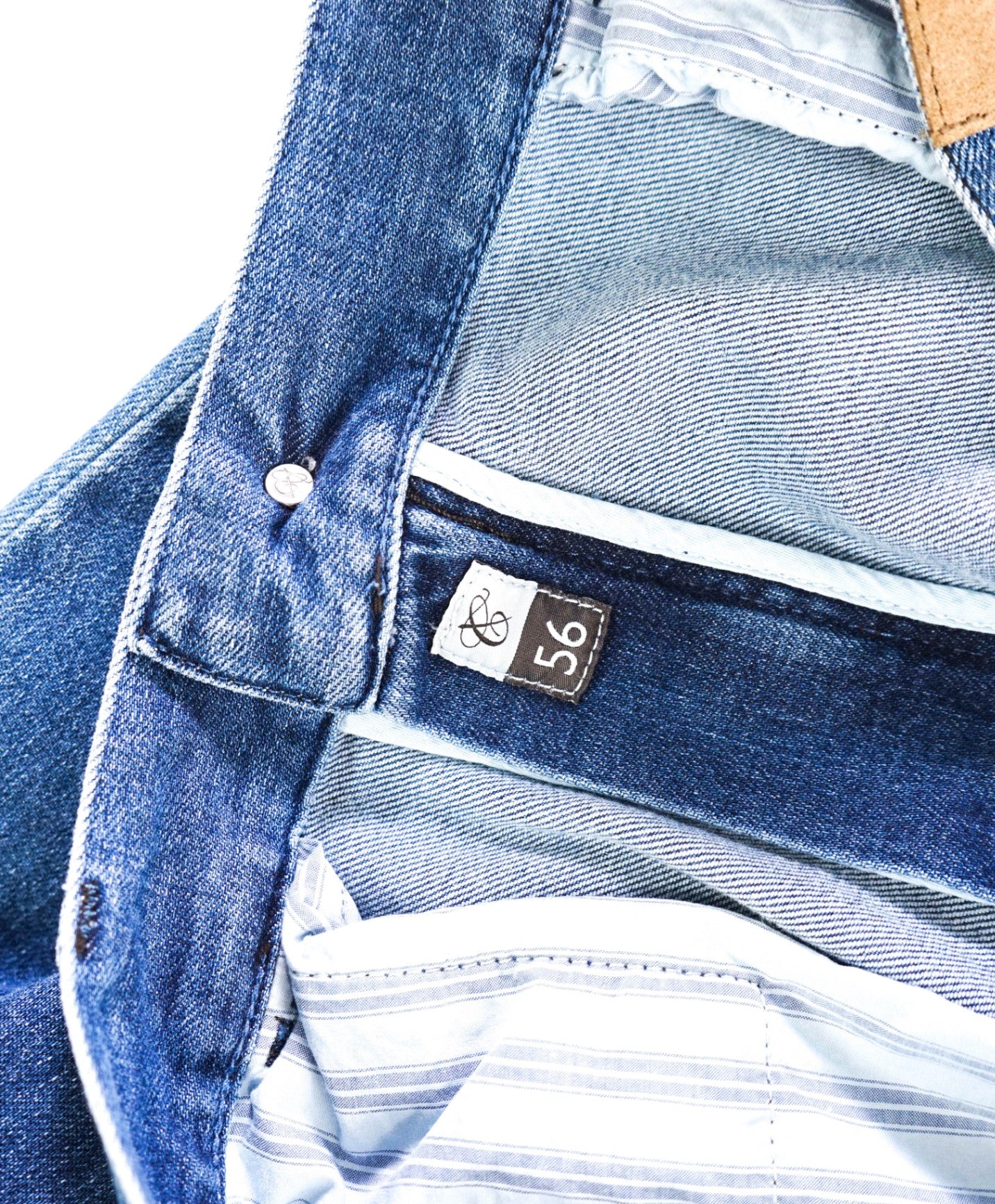$675 CANALI - Light Wash Denim Jeans - 37W