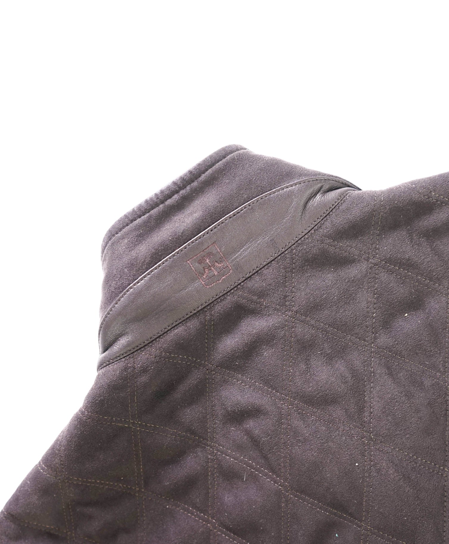 $1,595 CORNELIANI - Brown Quilted Extrafine  Leather Reversible Vest - 44R