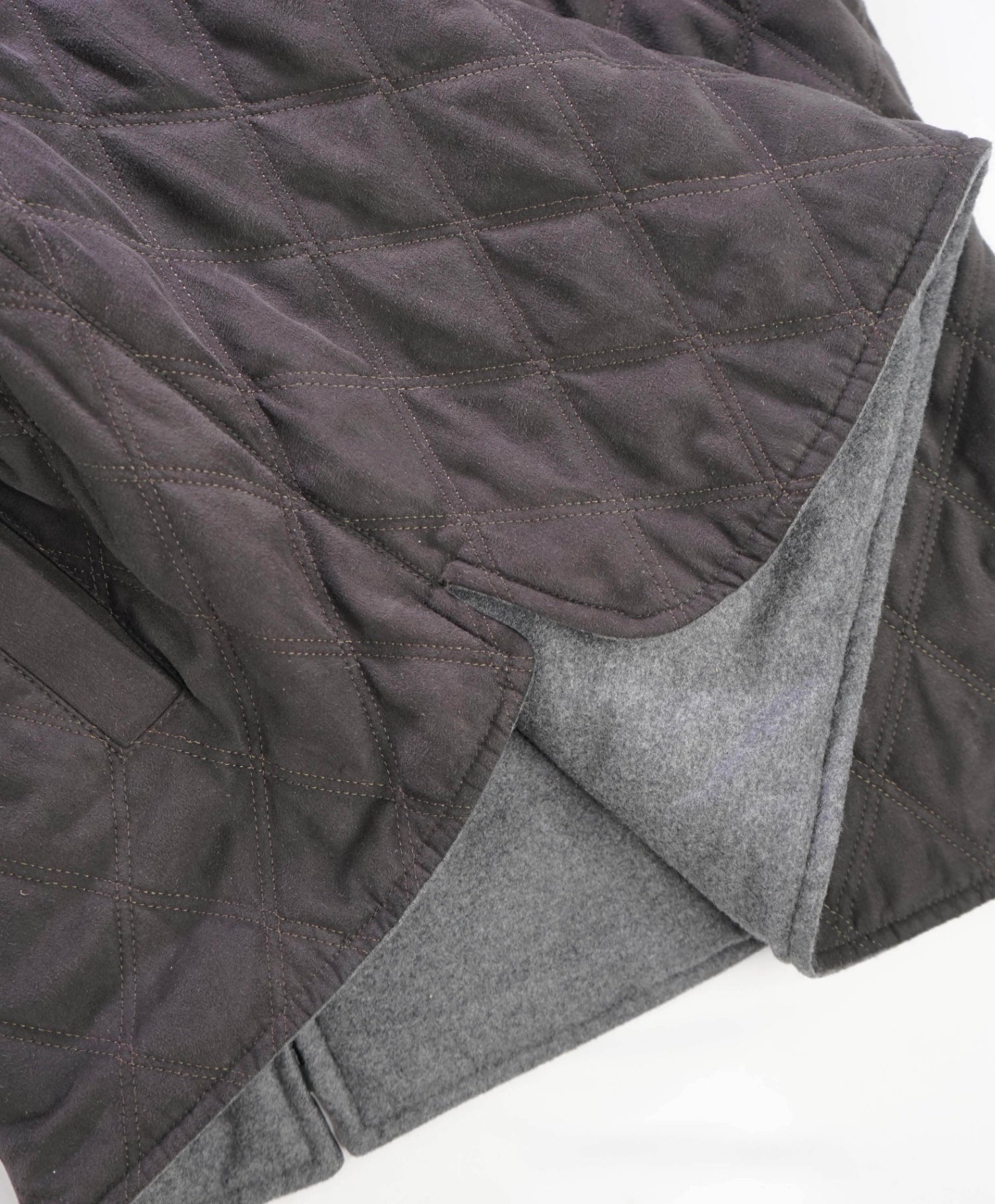 $1,595 CORNELIANI - Brown Quilted Extrafine  Leather Reversible Vest - 44R