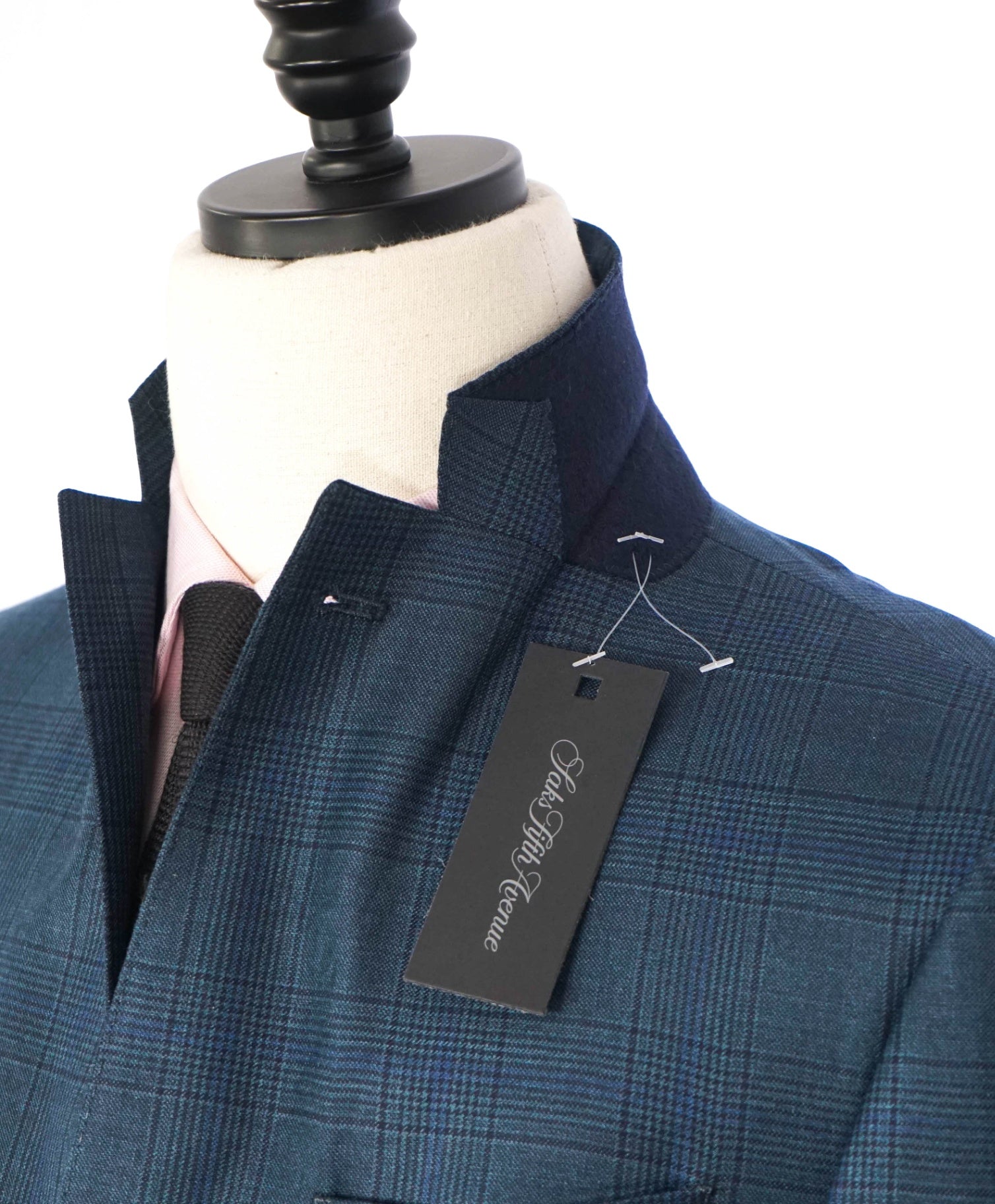 $1,295 LORO PIANA For S5A - Blue Plaid Wool Blazer - 40R